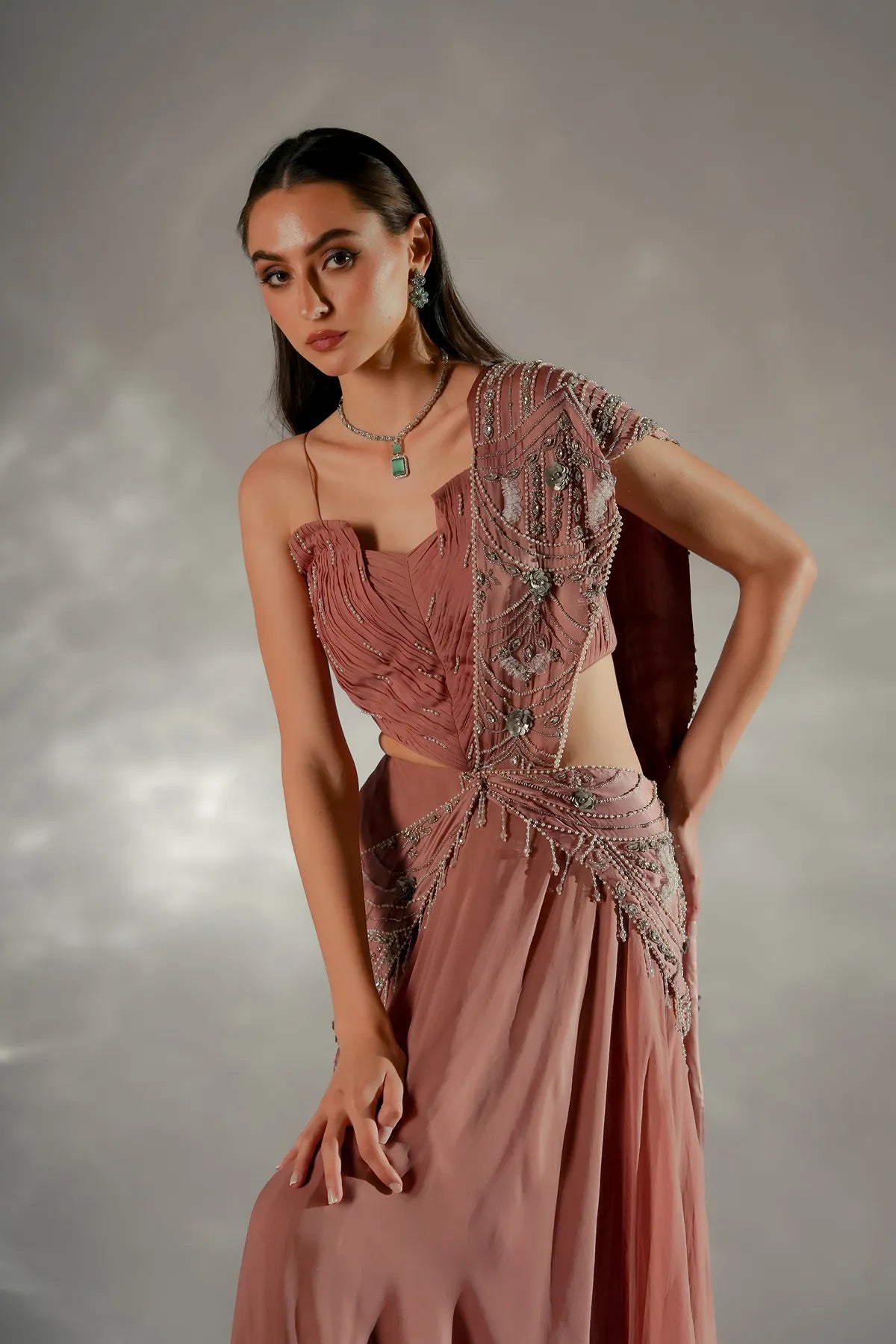 Moon veil Drape Saree