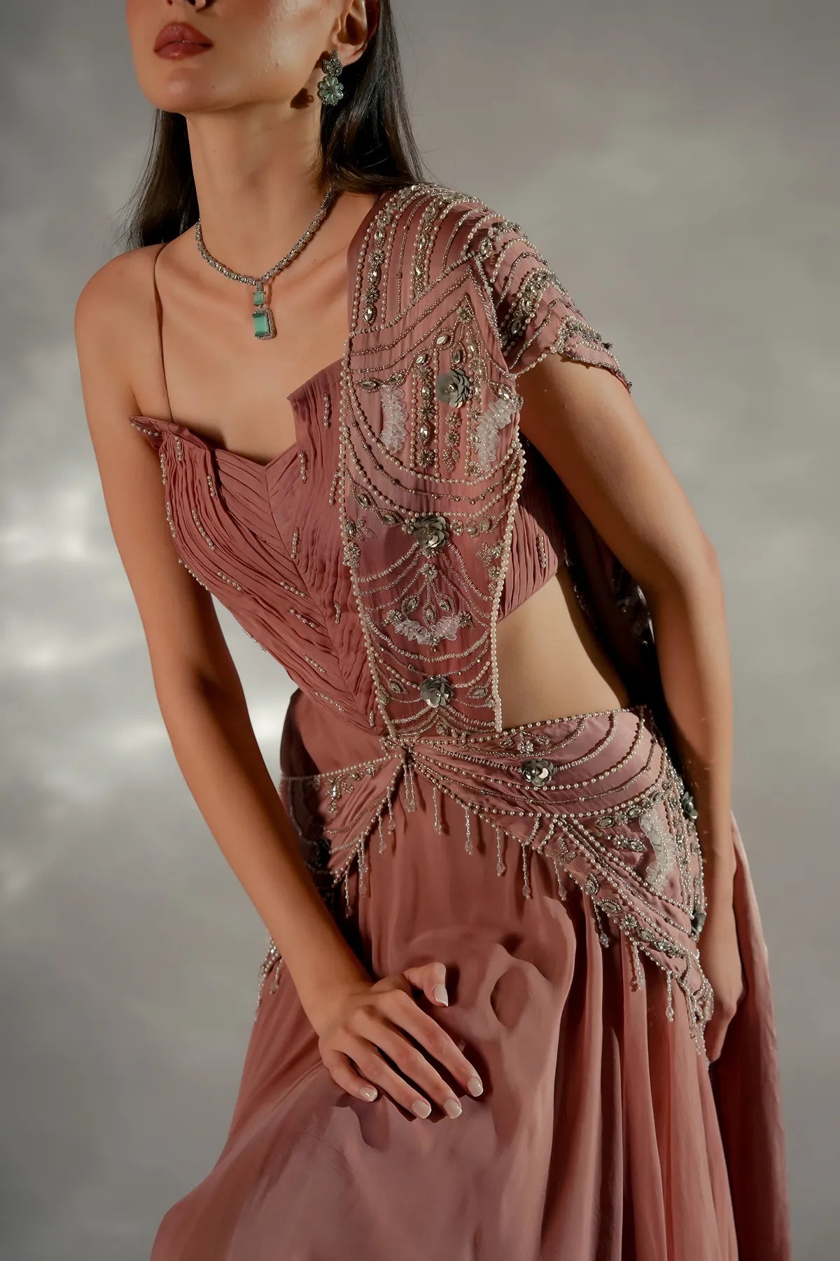 Moon veil Drape Saree
