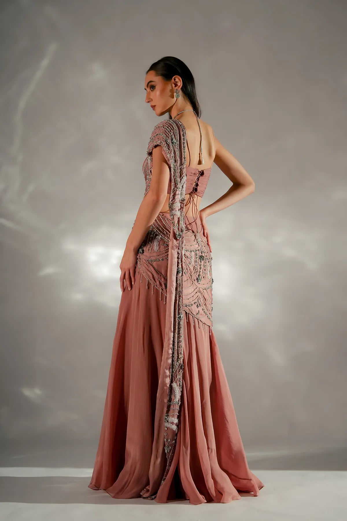 Moon veil Drape Saree
