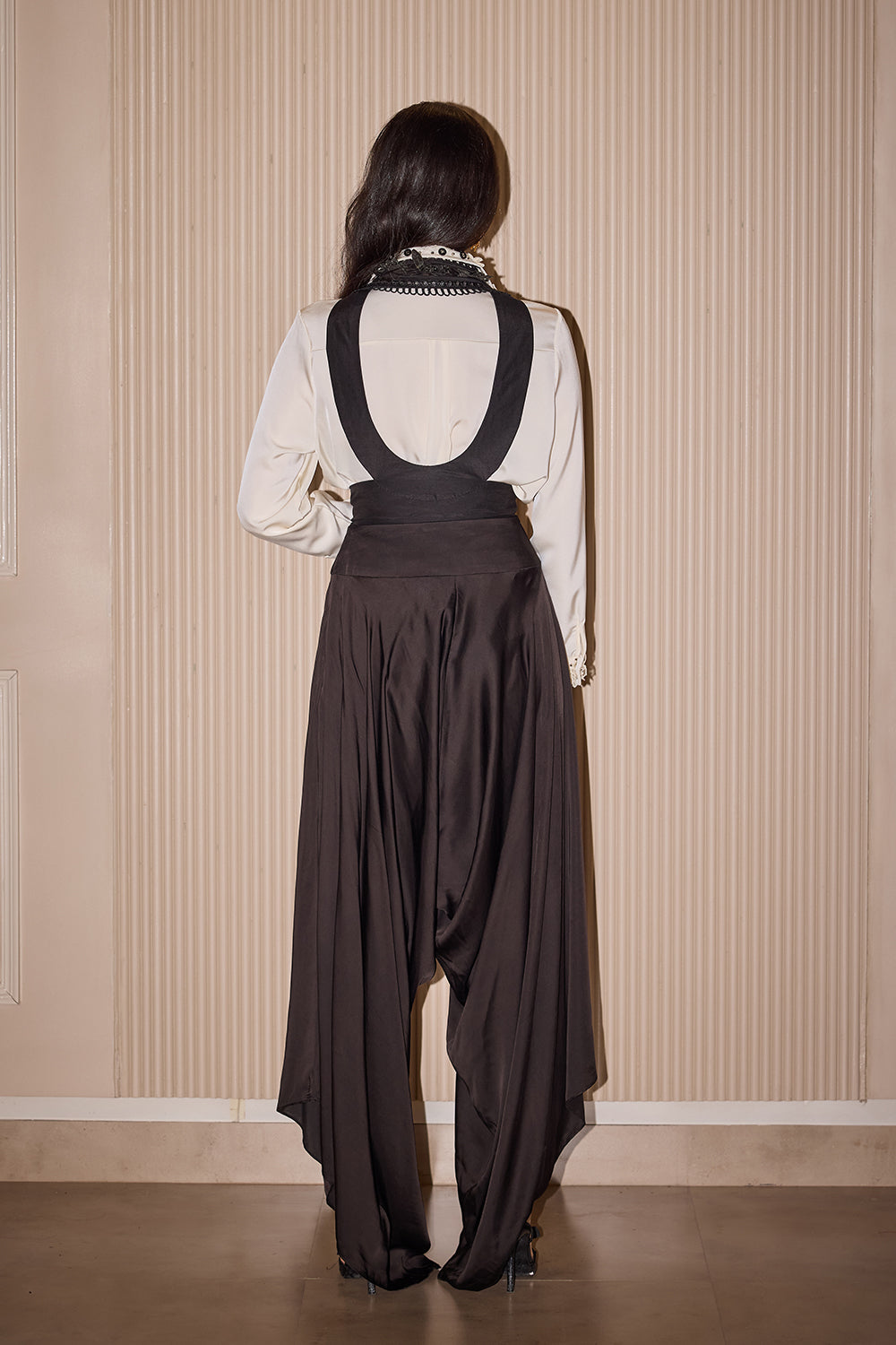 3D Flowers and Embellished Shirt With Afghani Dhoti Pants