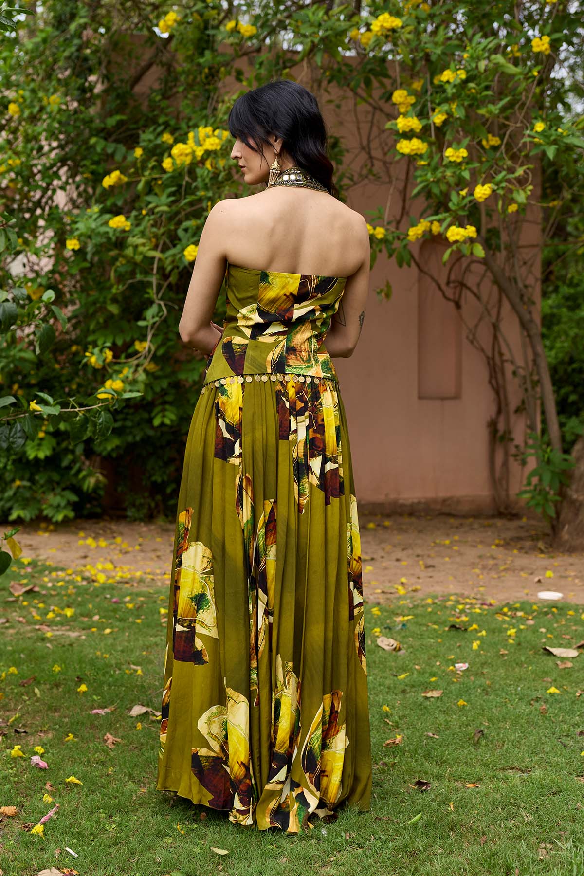 MATCHA GREEN JACKET LEHNGA SET