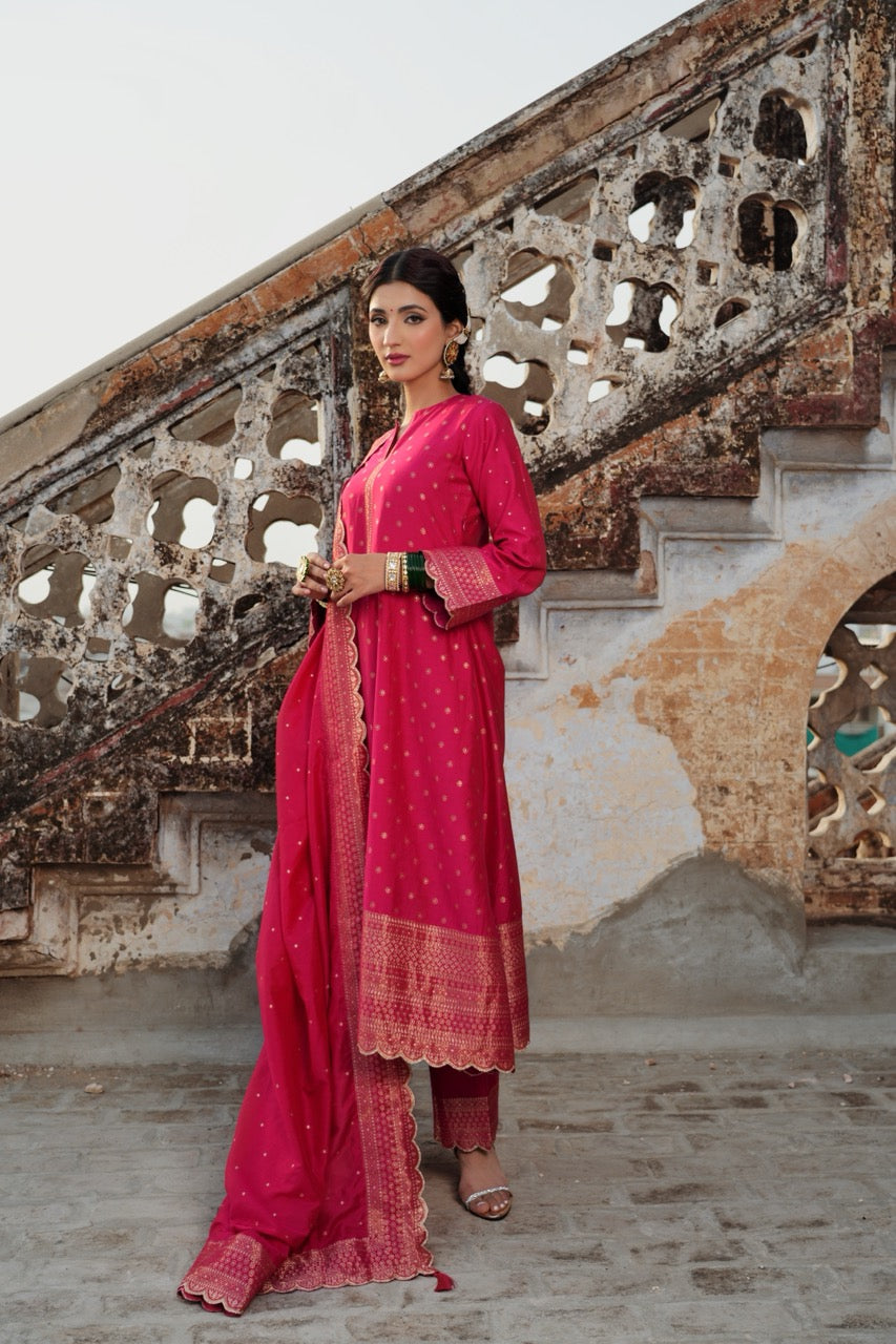 THE GULAABI RIZWANA SUIT