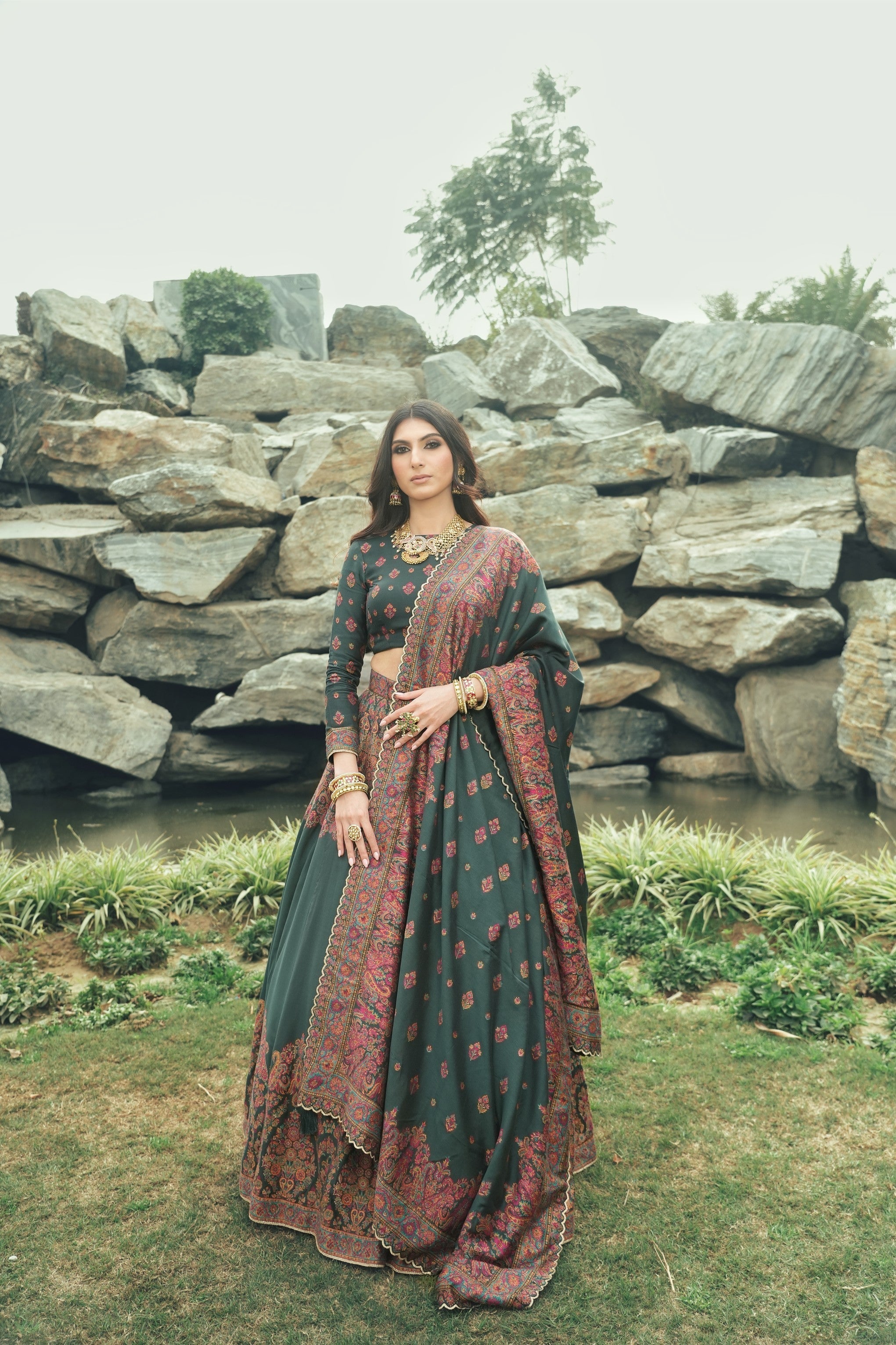 The Nezira Lehenga - Ready to Ship