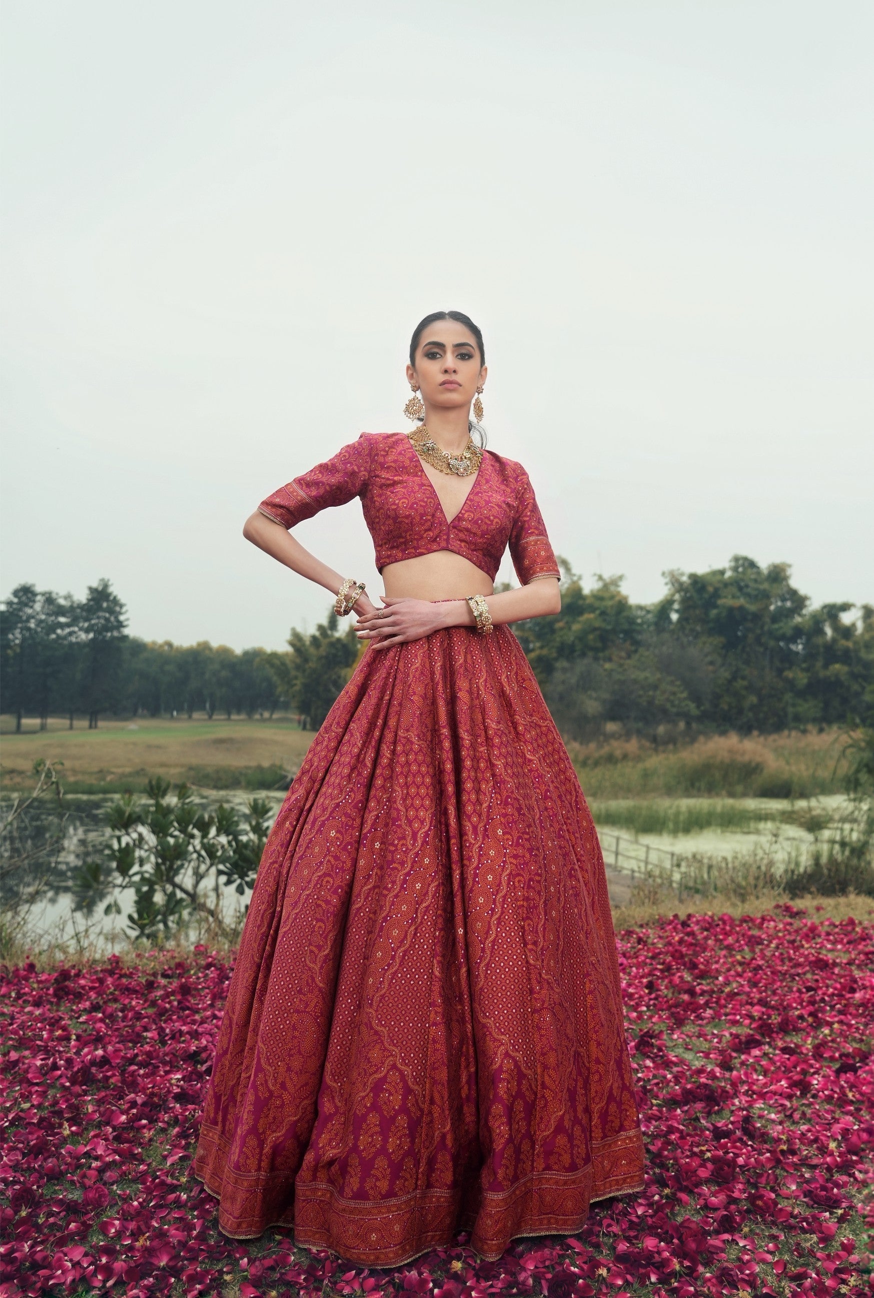 The Qalb Lehenga