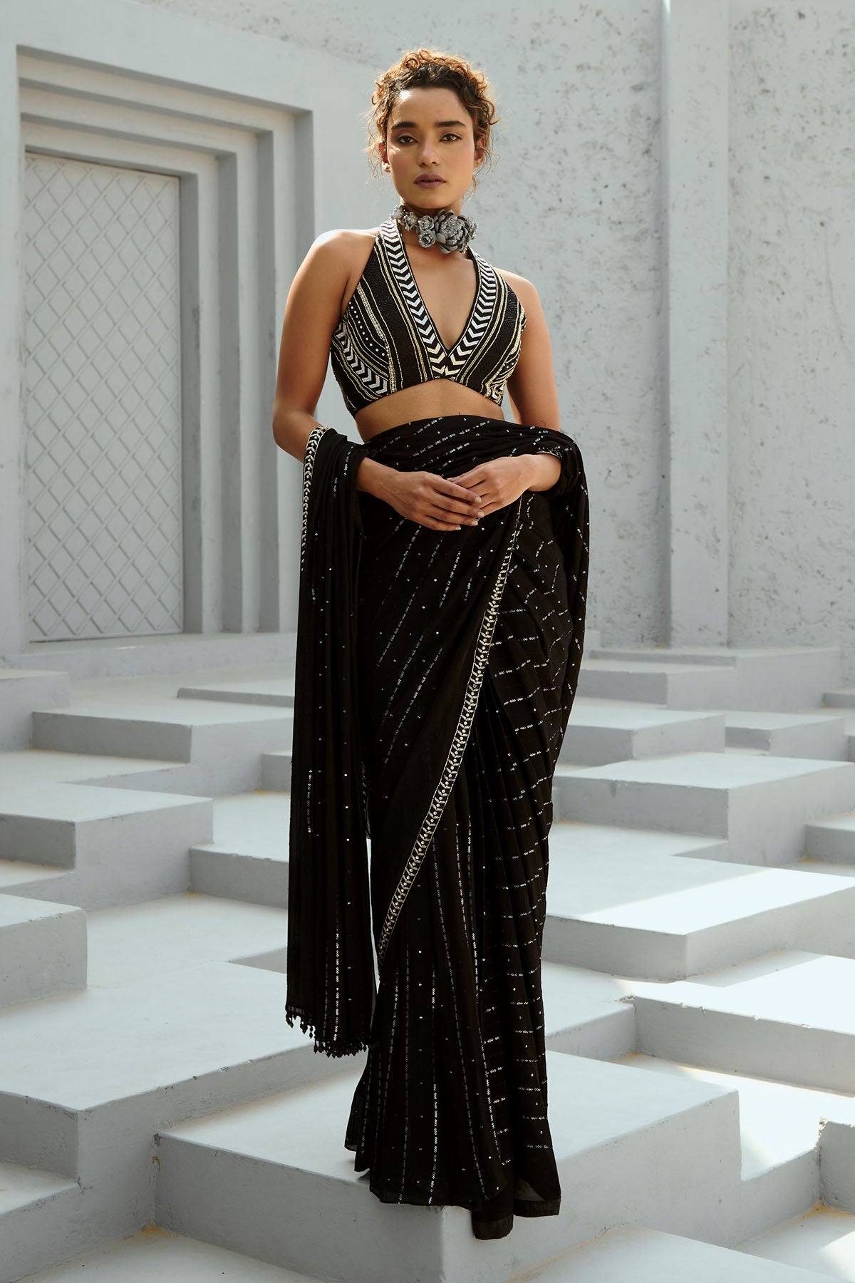 Galaxy Pre Drape Saree - Ready To Ship