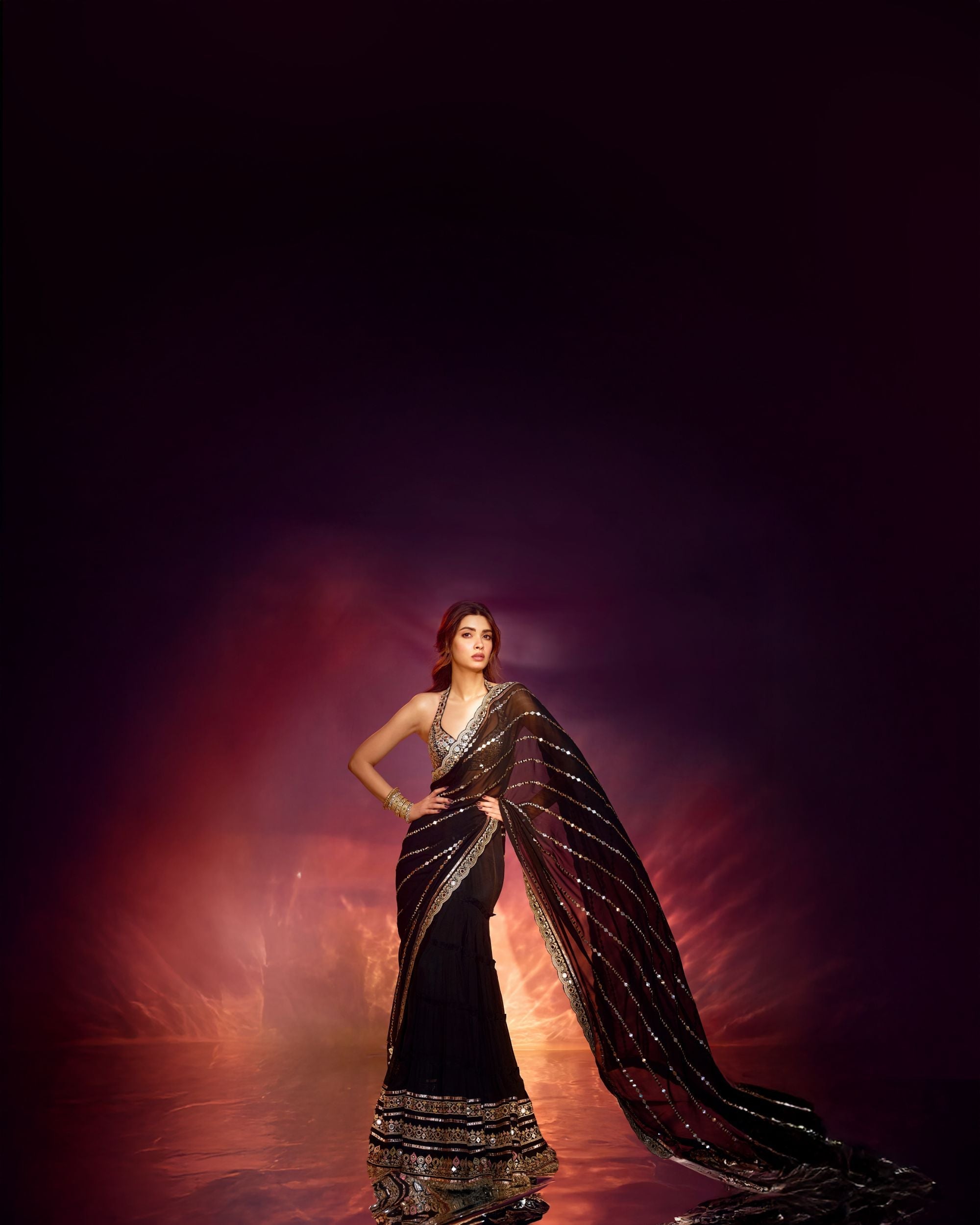 Diana Penty in Aradhana saree