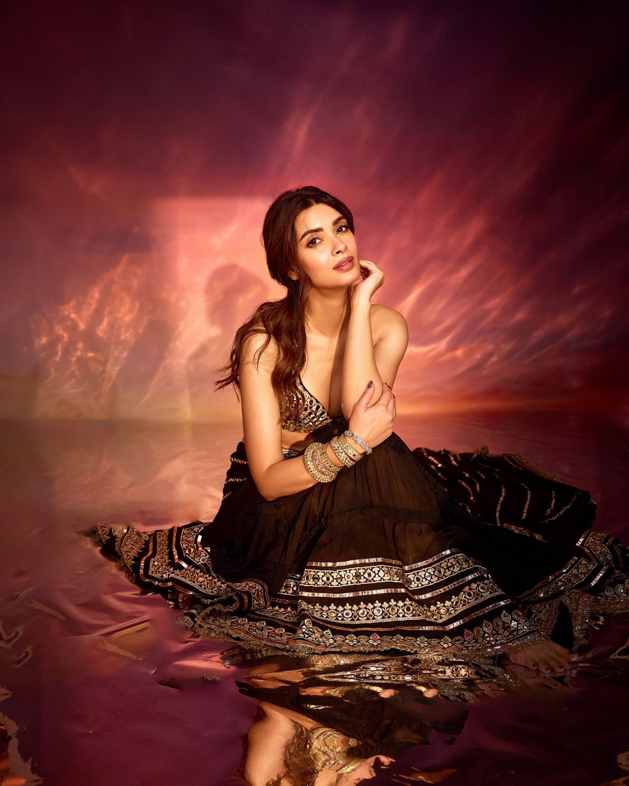 Diana Penty in Aradhana saree