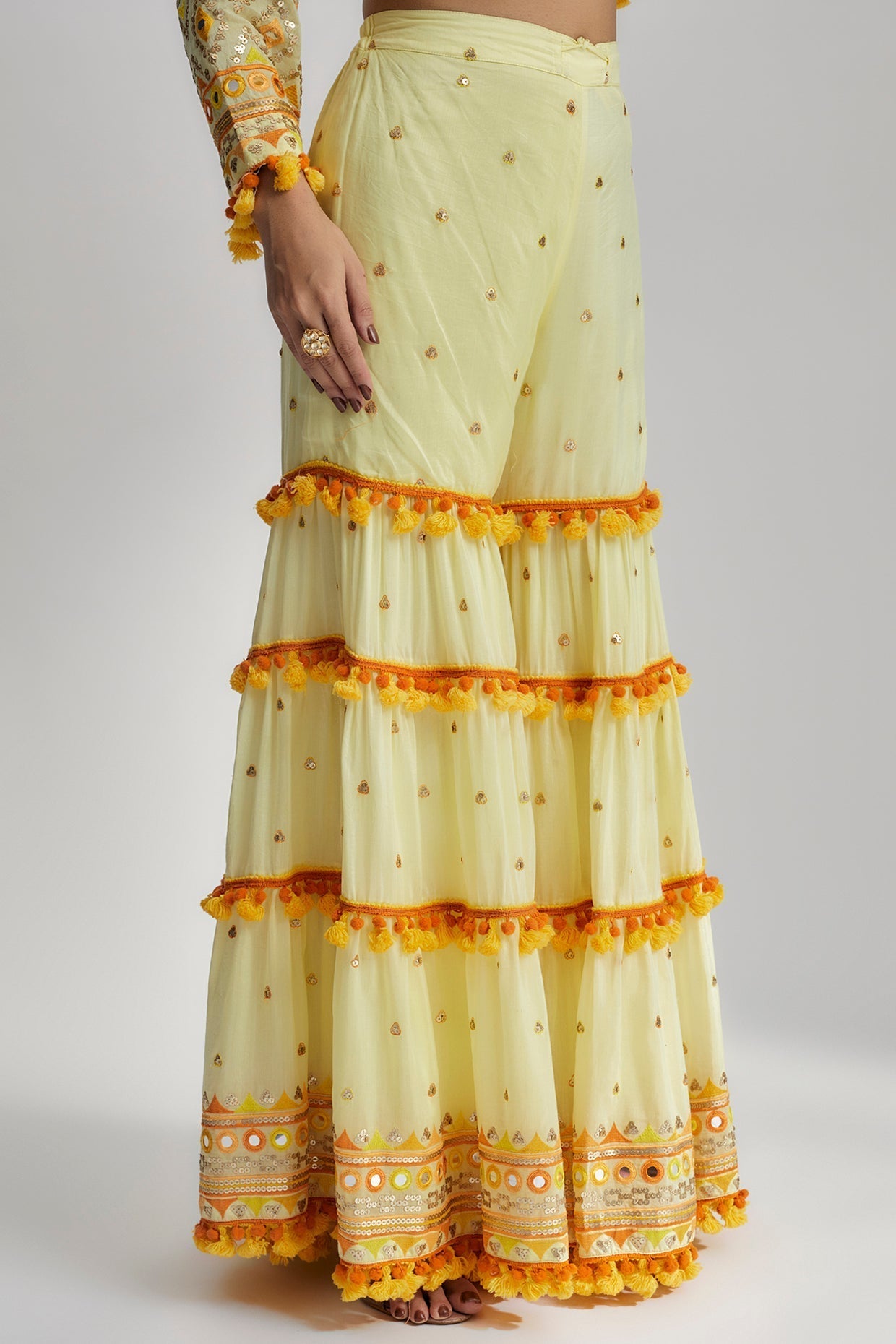 Maahika Layered Sharara Set