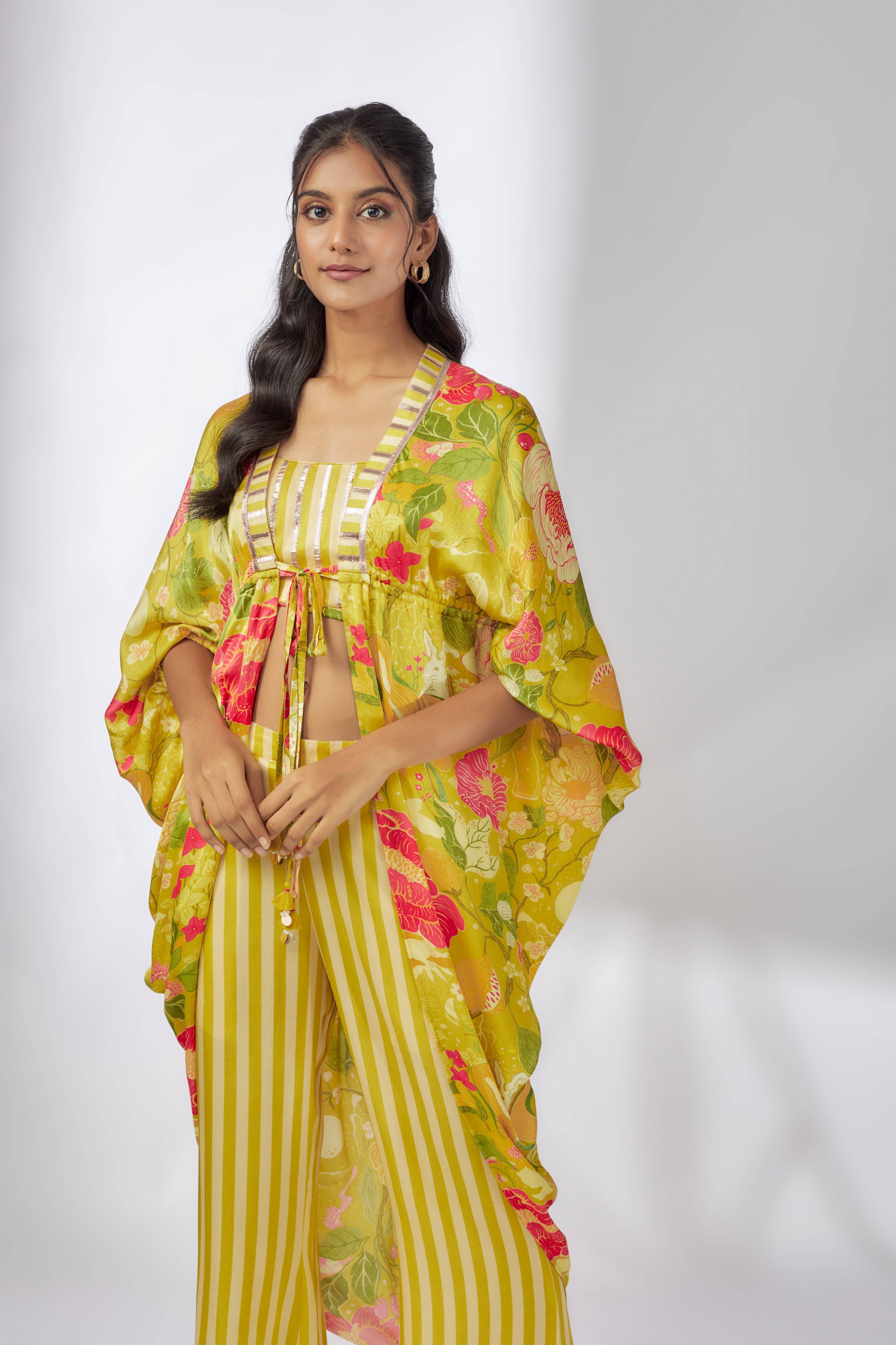 Iris cowl jacket set