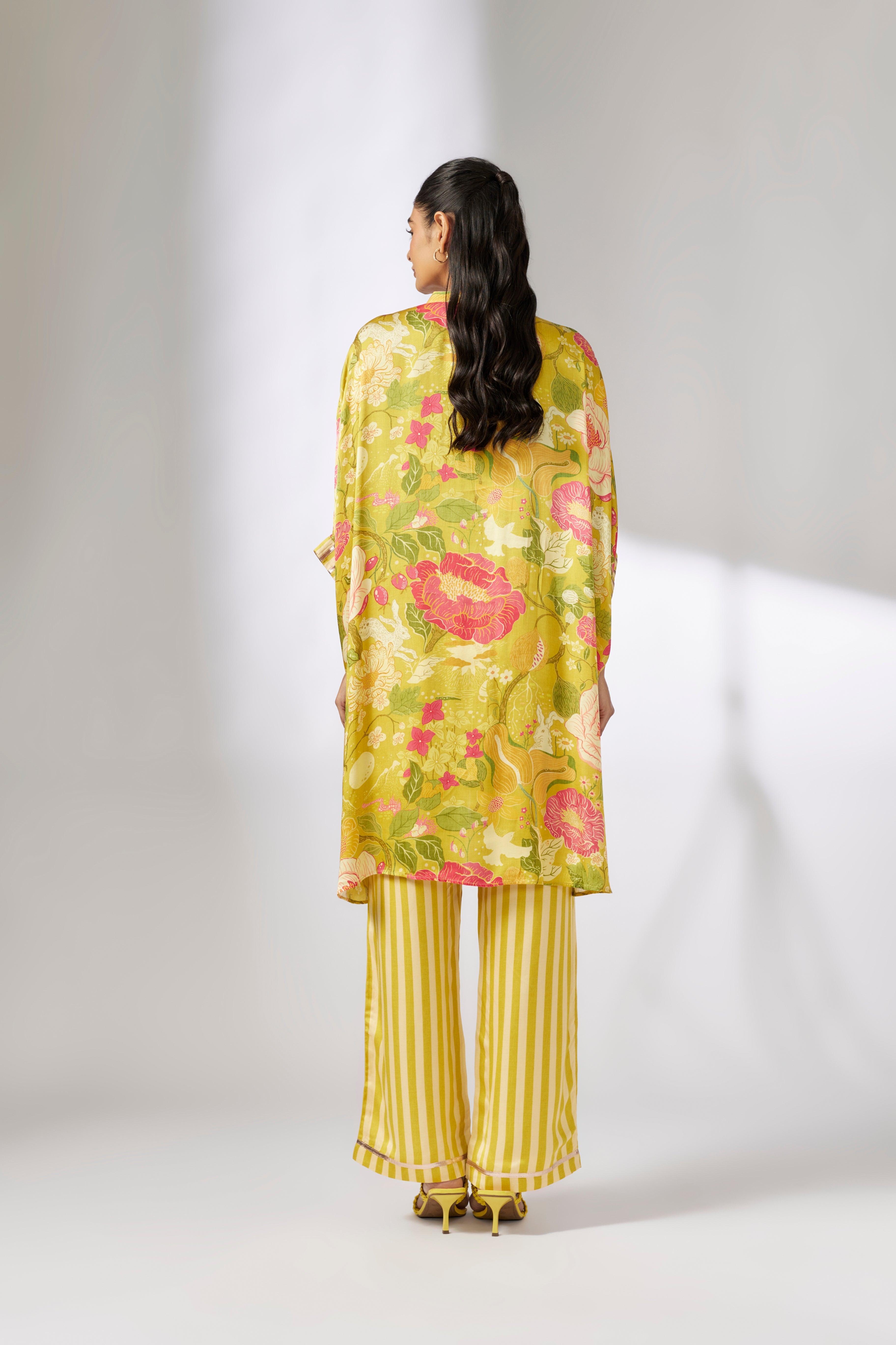 Peony kaftan Co-ord set