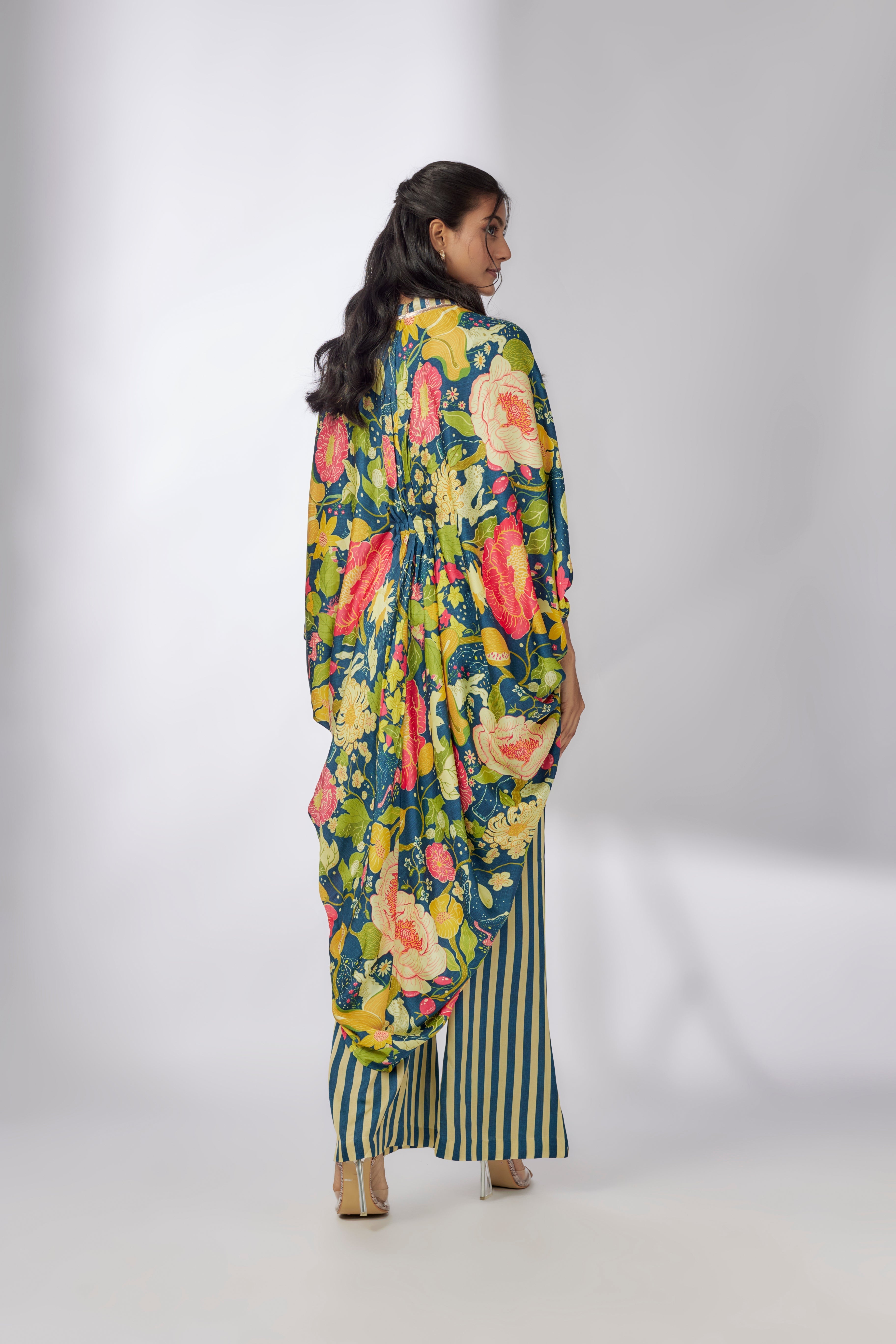 Iris cowl jacket set