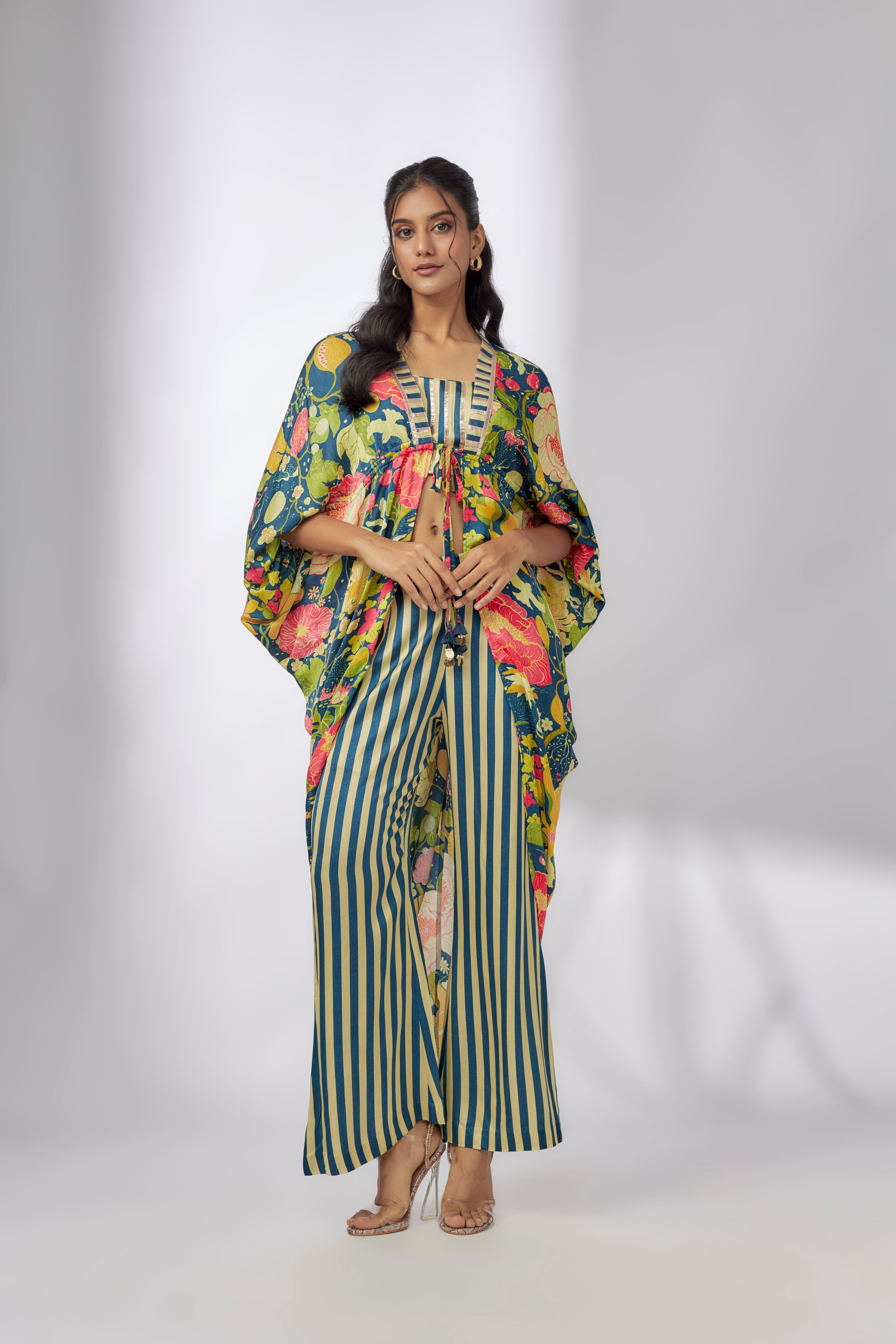 Iris cowl jacket set