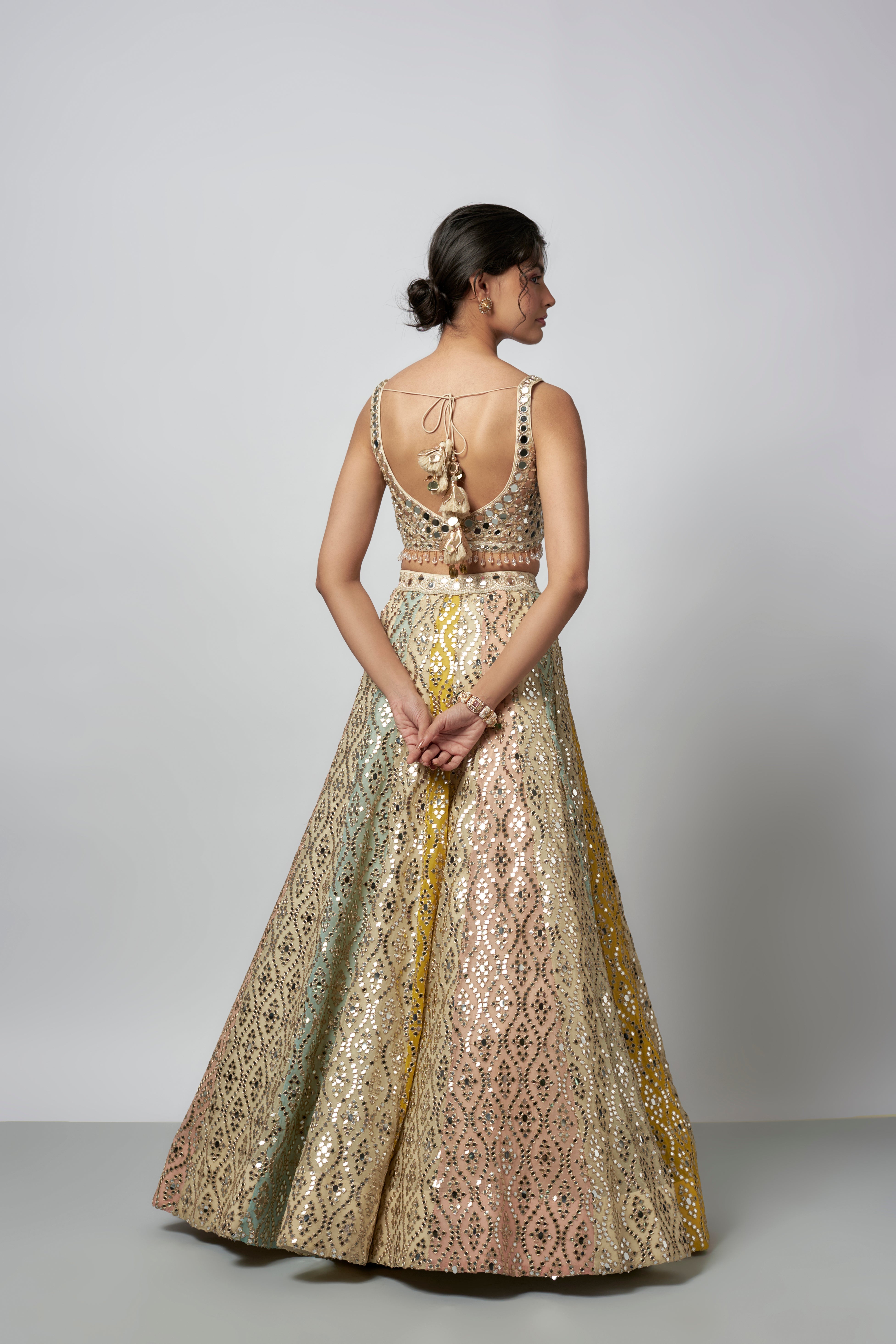 Mrunal Thakur in Ranjeeta Lehenga set