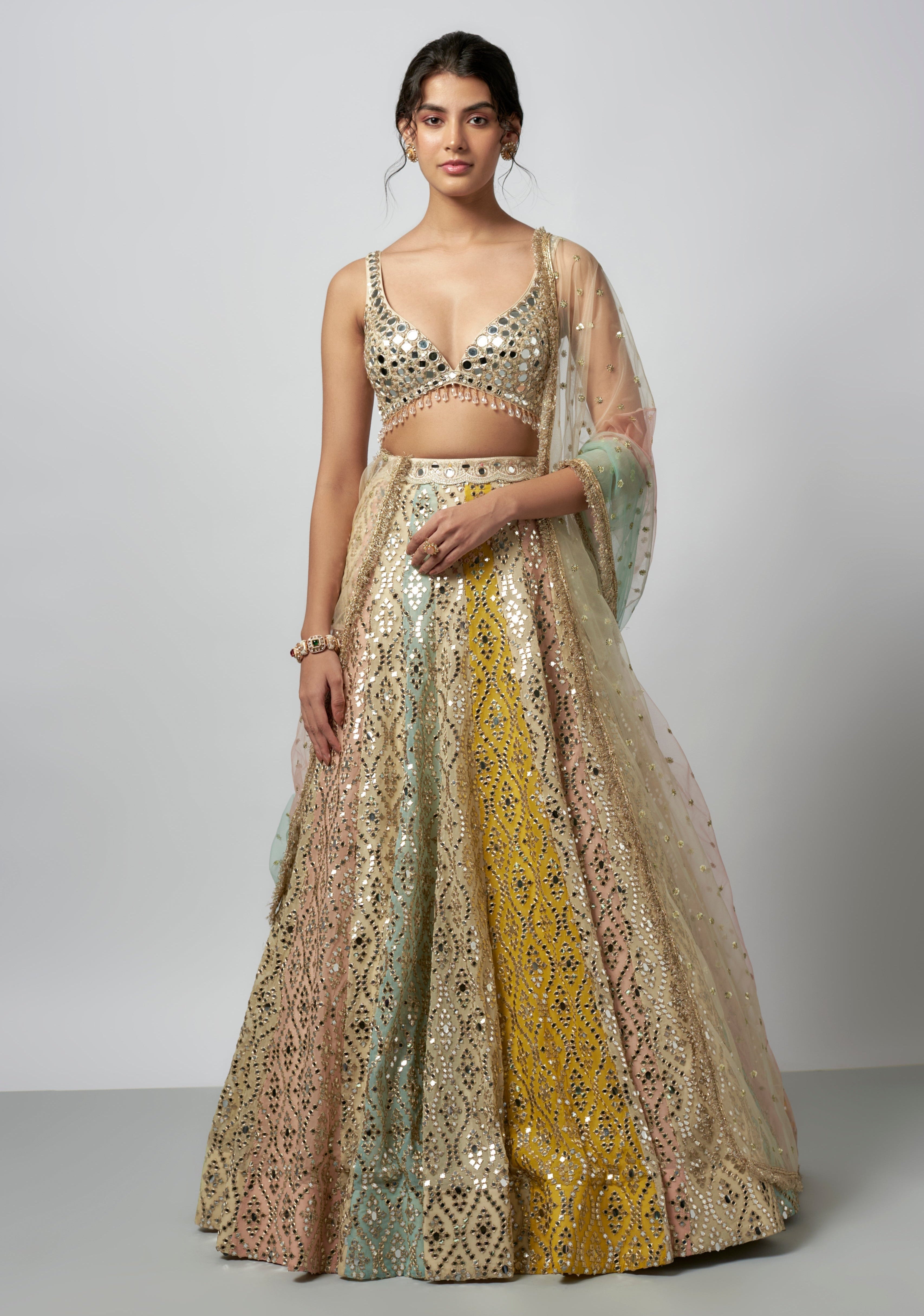 Mrunal Thakur in Ranjeeta Lehenga set