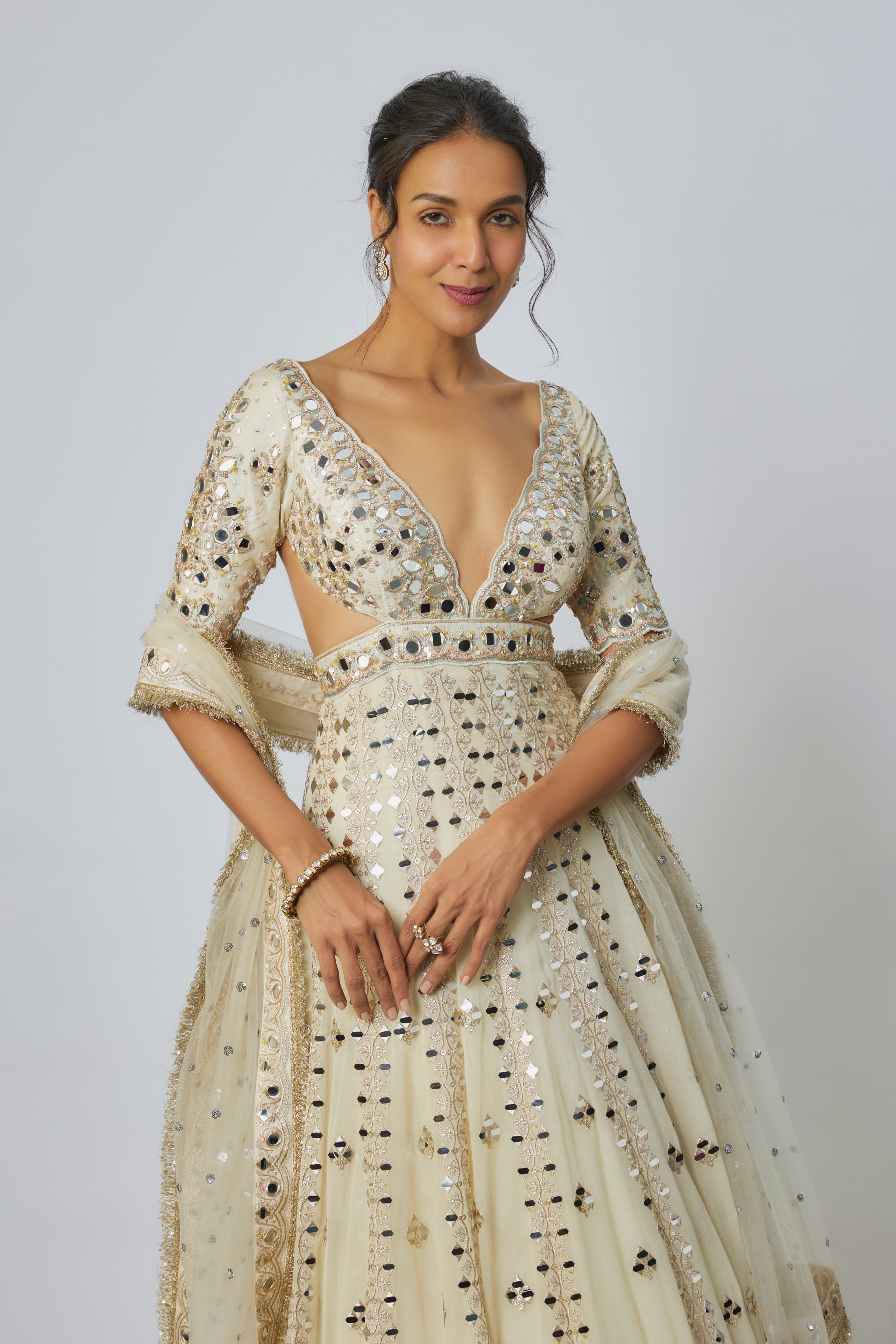 Aasmi Anarkali Set -Sargun Mehta