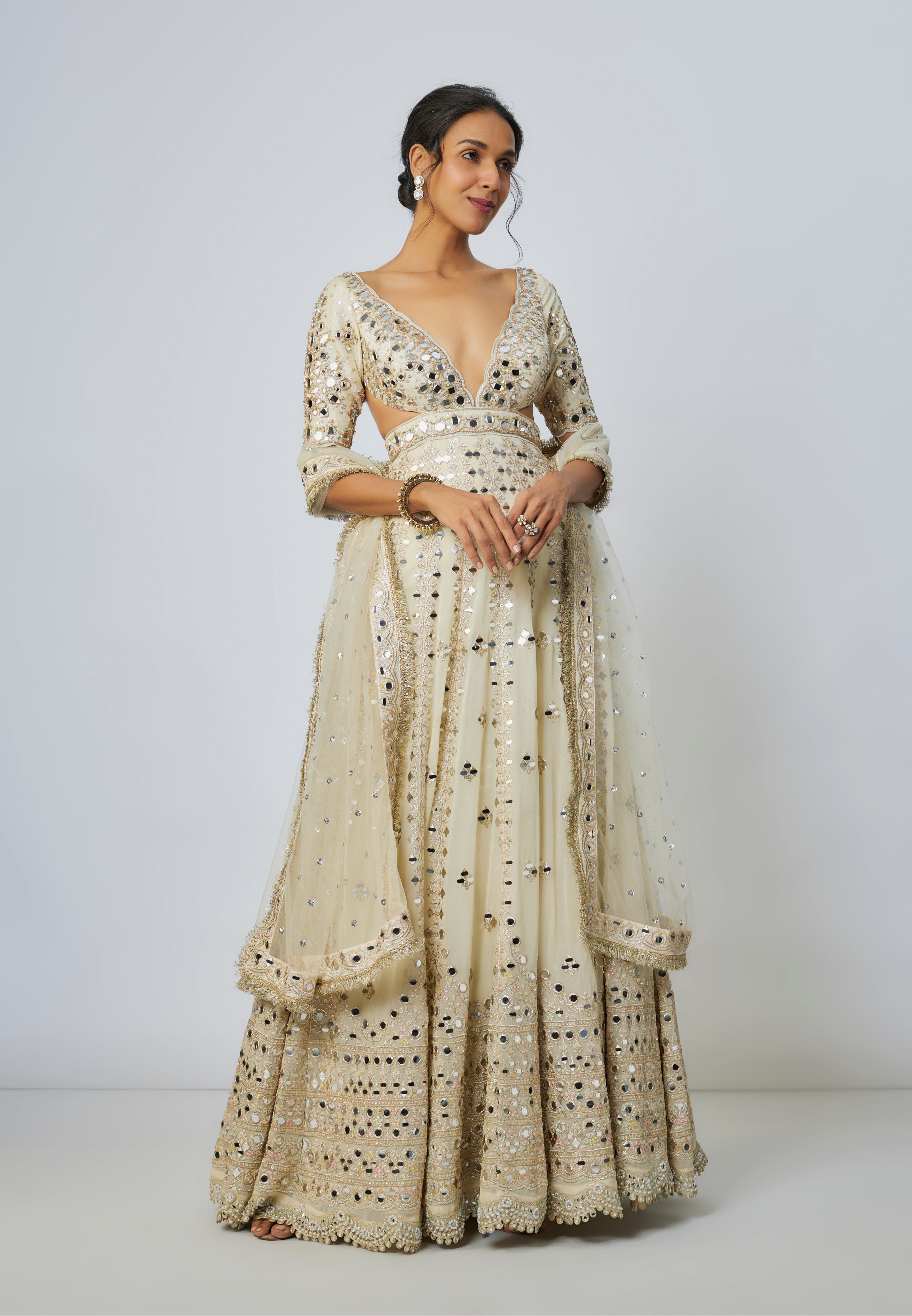 Aasmi Anarkali Set -Sargun Mehta