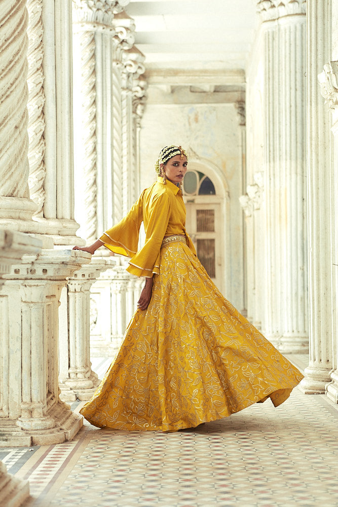 Aqeedat Shirt Top With Victorian Skirt