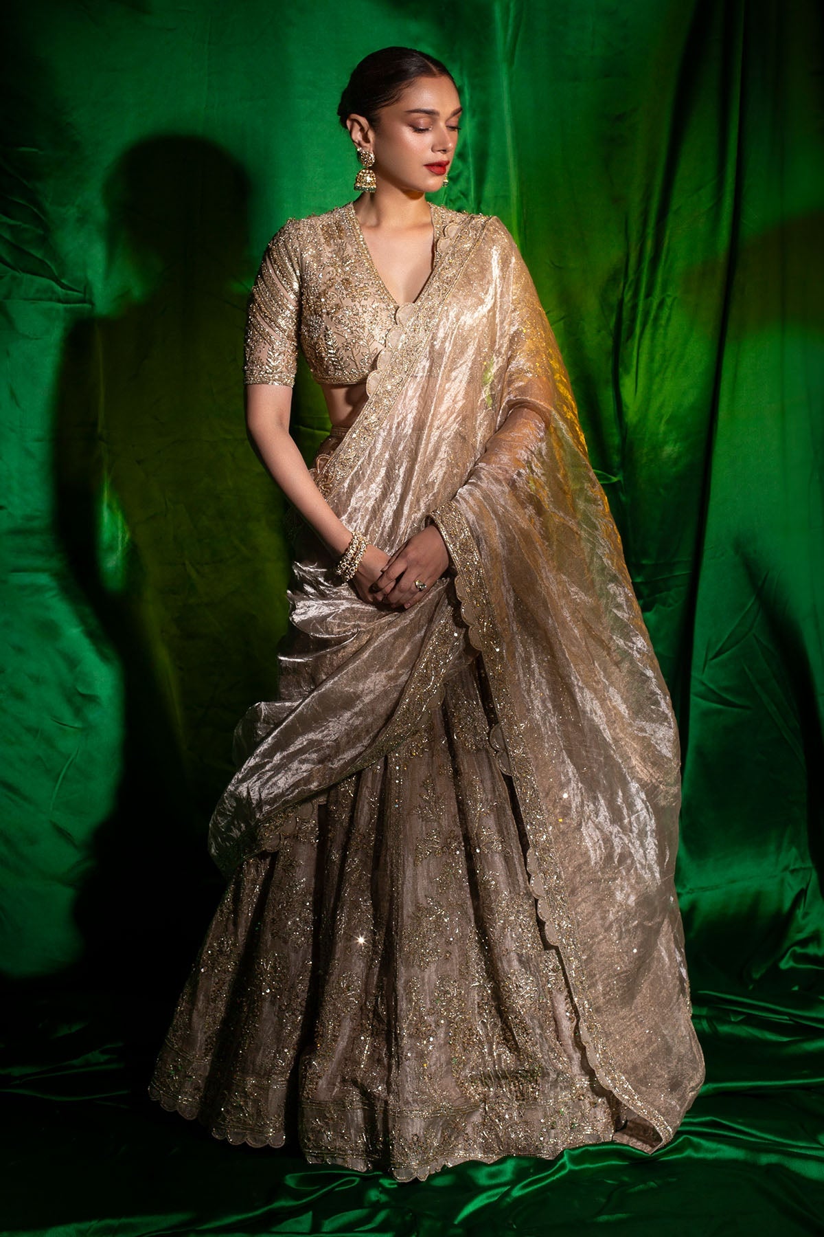 ADITI RAO IN SWARN LEHENGA SET