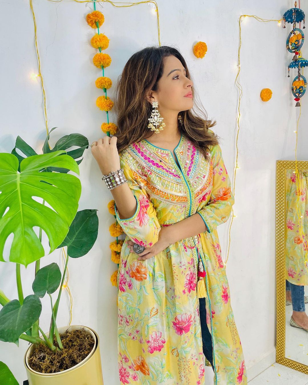 Fenil Umrigar in Utsav Jacket style Tunic