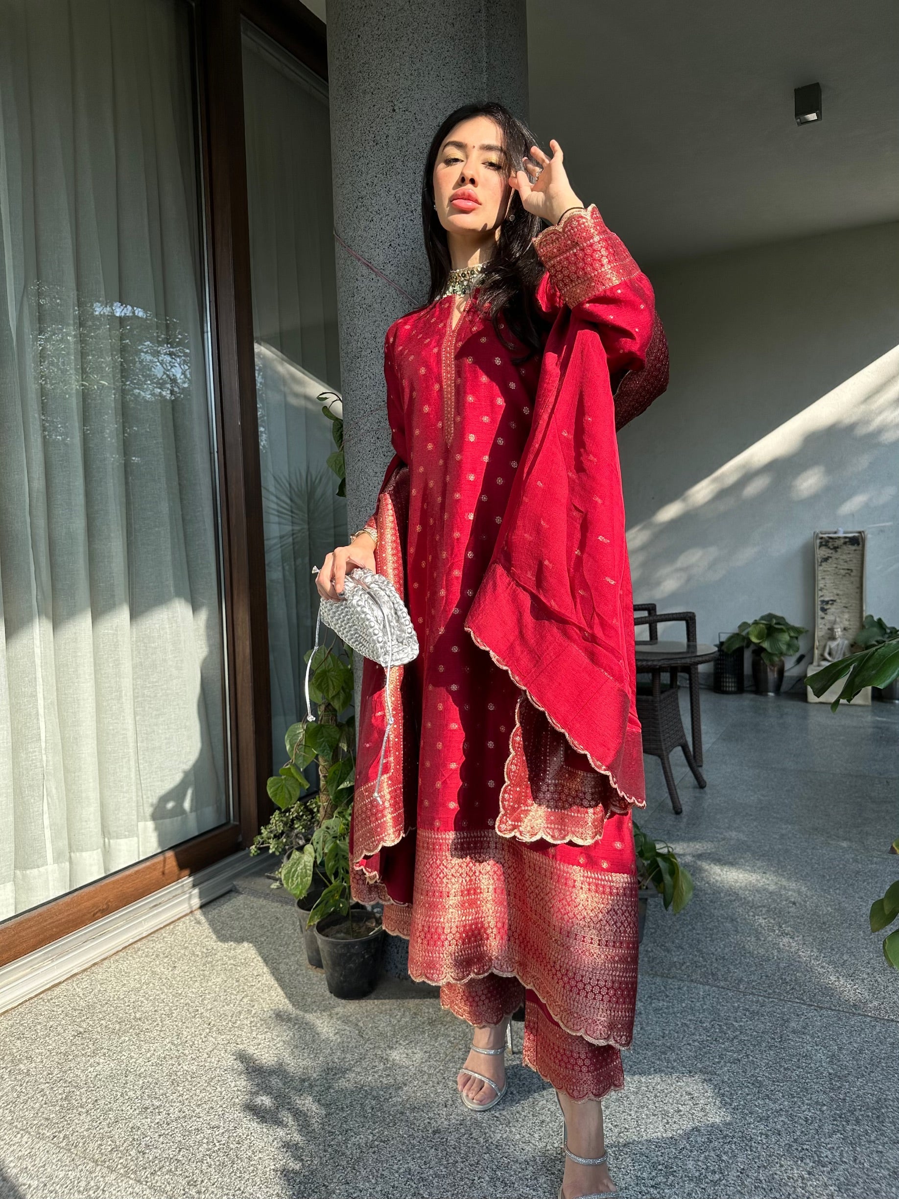 THE NAMEH SCALLOPED SUIT