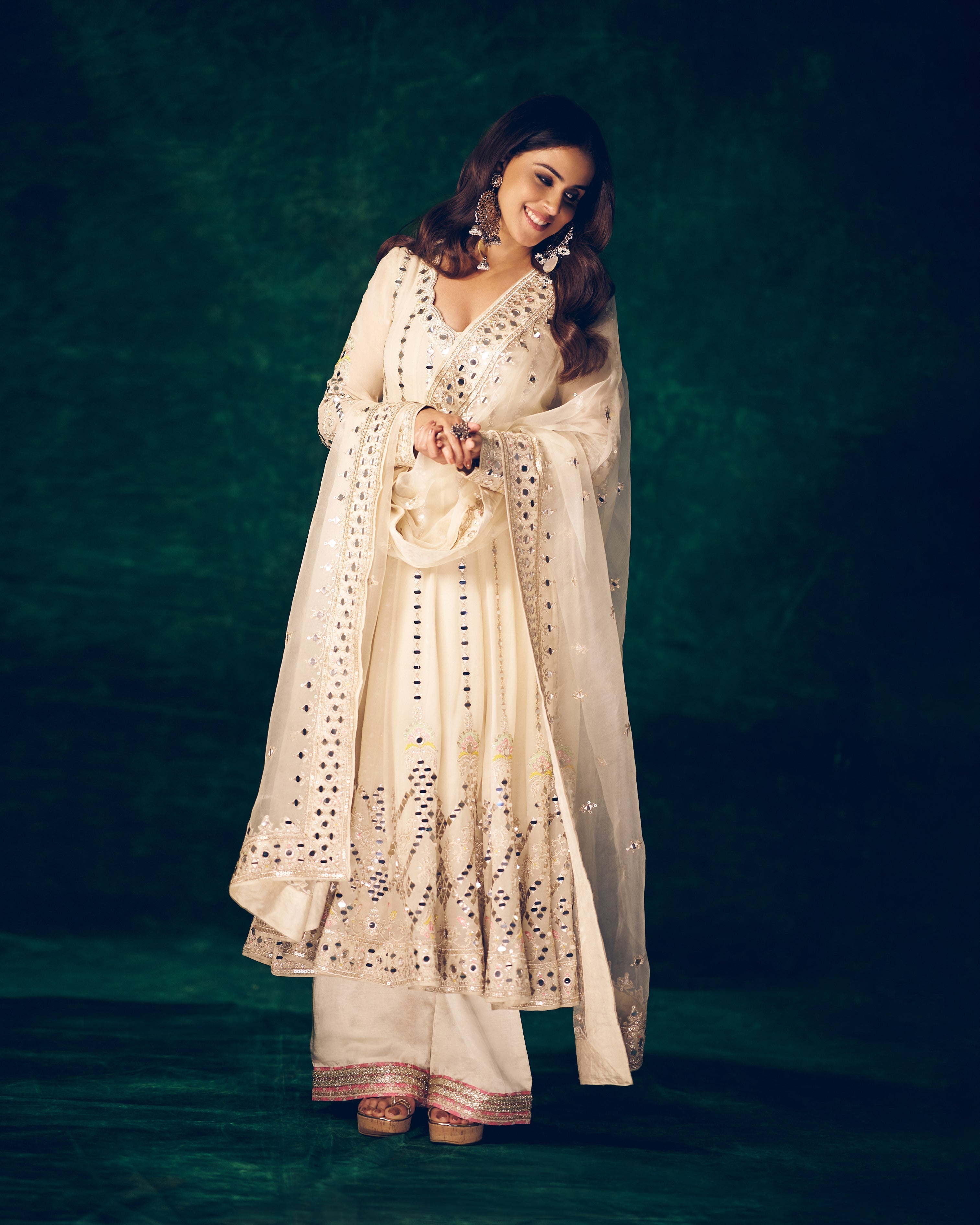 Cheshtha Anarkali Set-Genelia