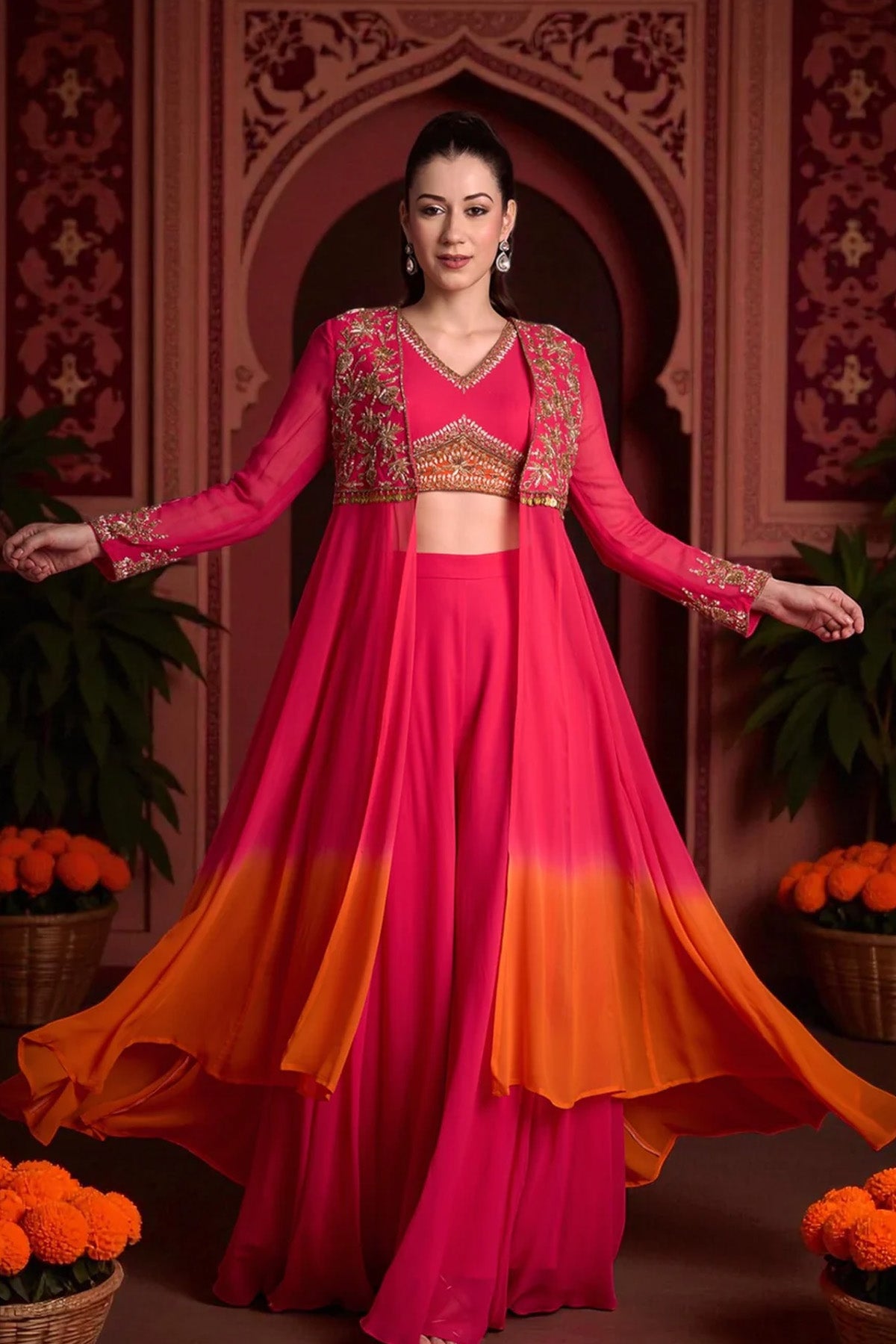 CHANDRIKAA JACKET SET