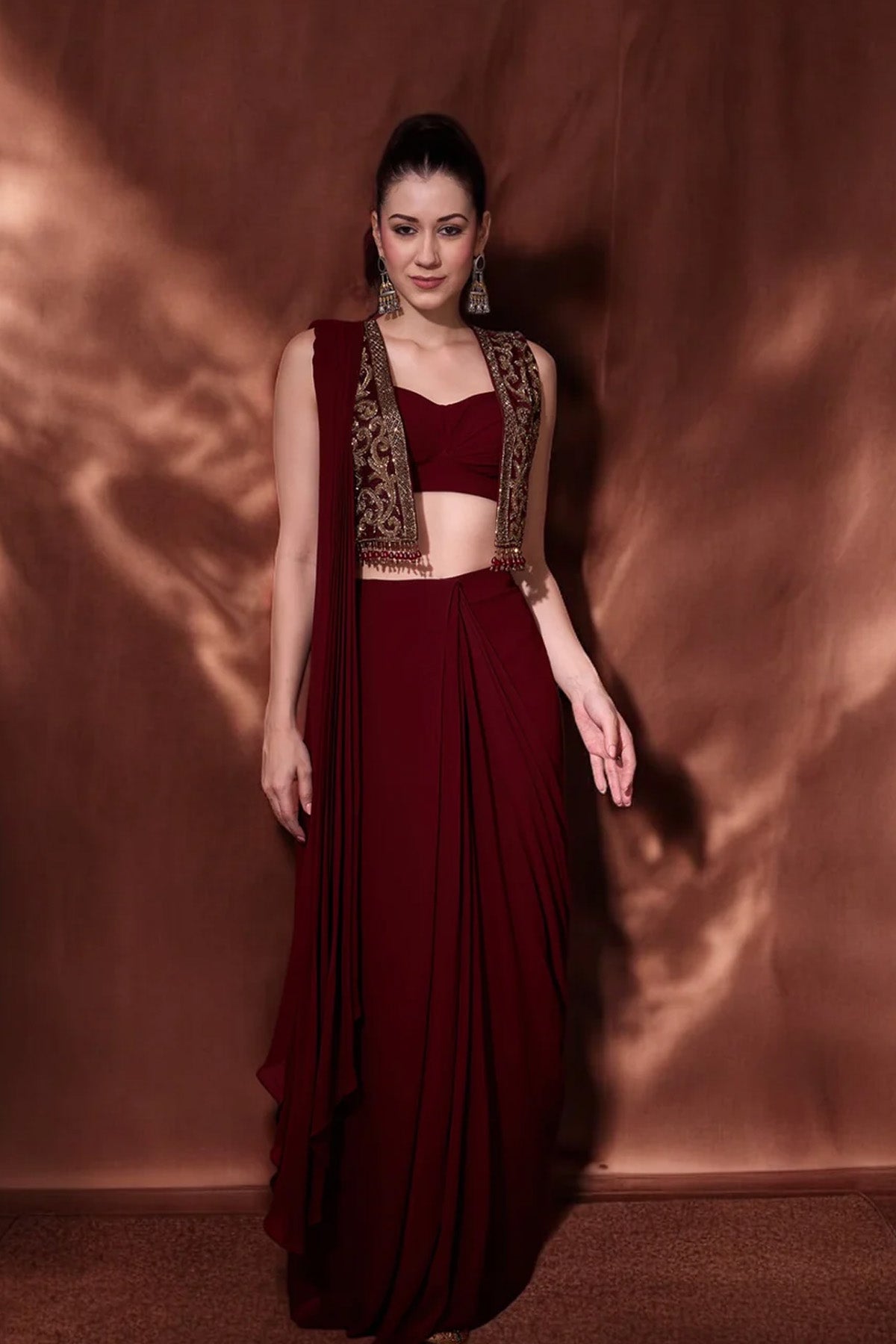 RUDRANI SAREE JACKET SET