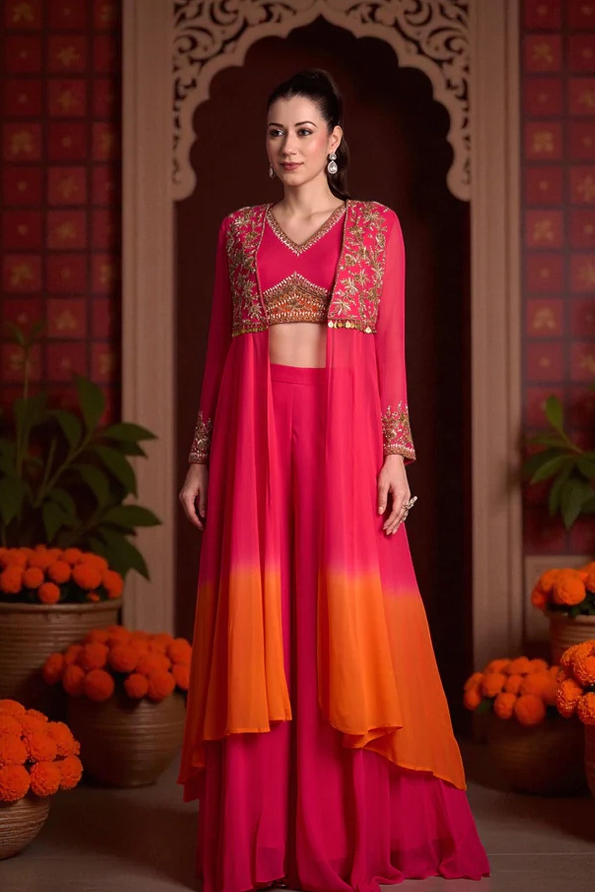 CHANDRIKAA JACKET SET