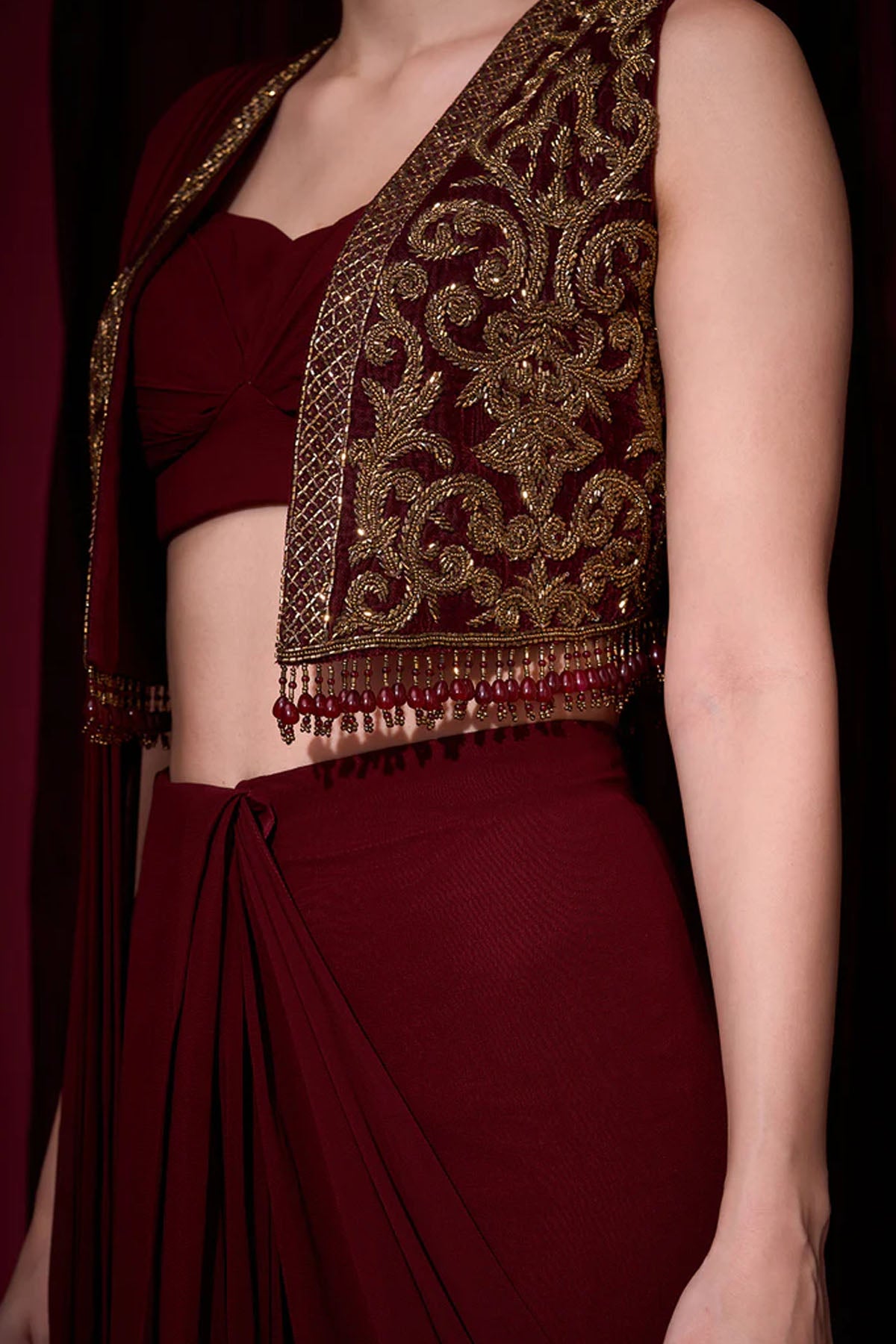 RUDRANI SAREE JACKET SET