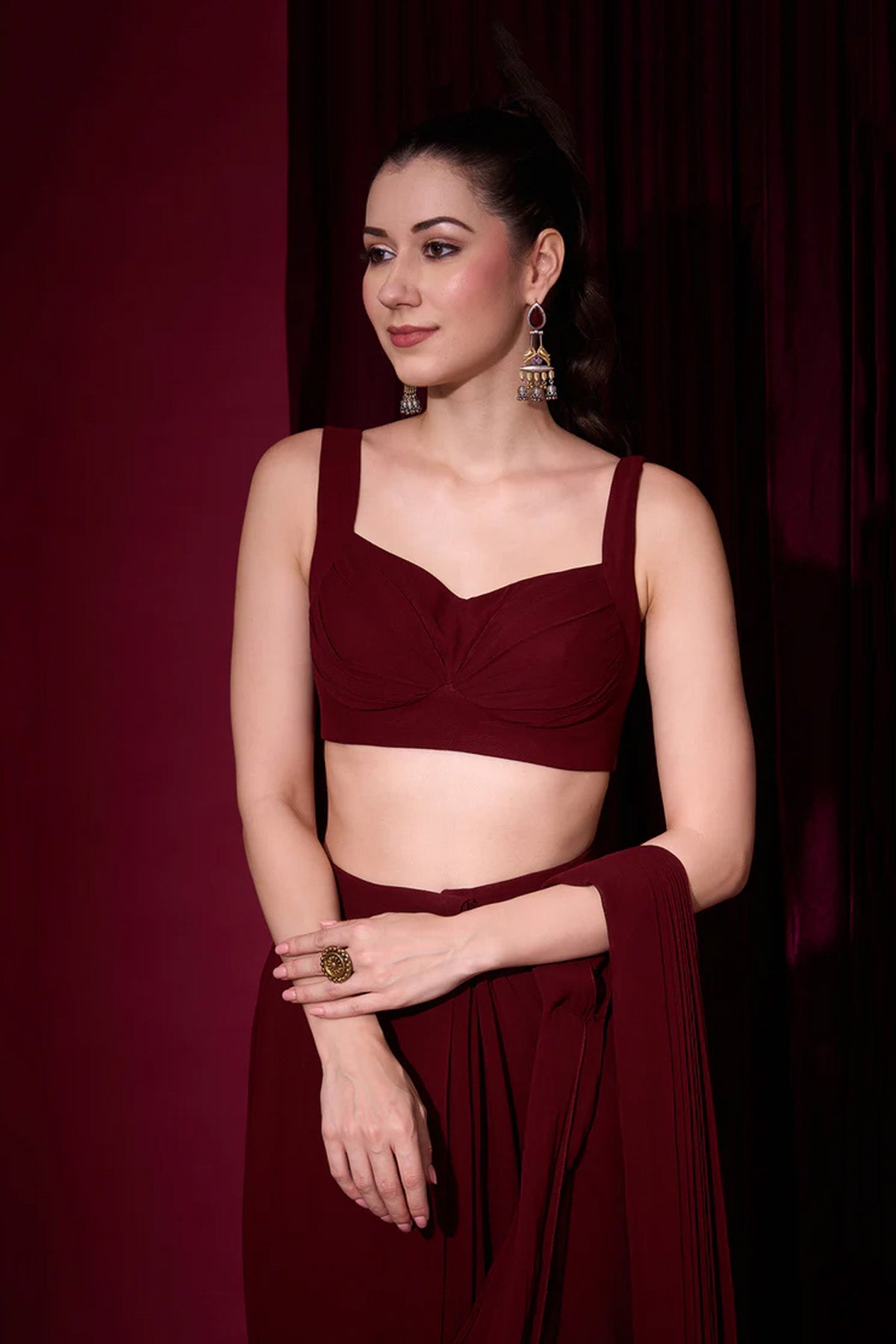 RUDRANI SAREE JACKET SET