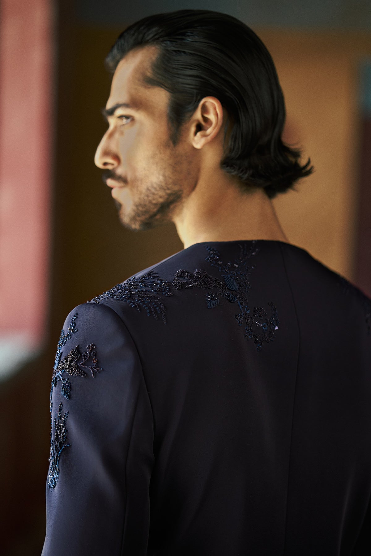 Neelvar Short open Jacket, Shirt and Pant Set