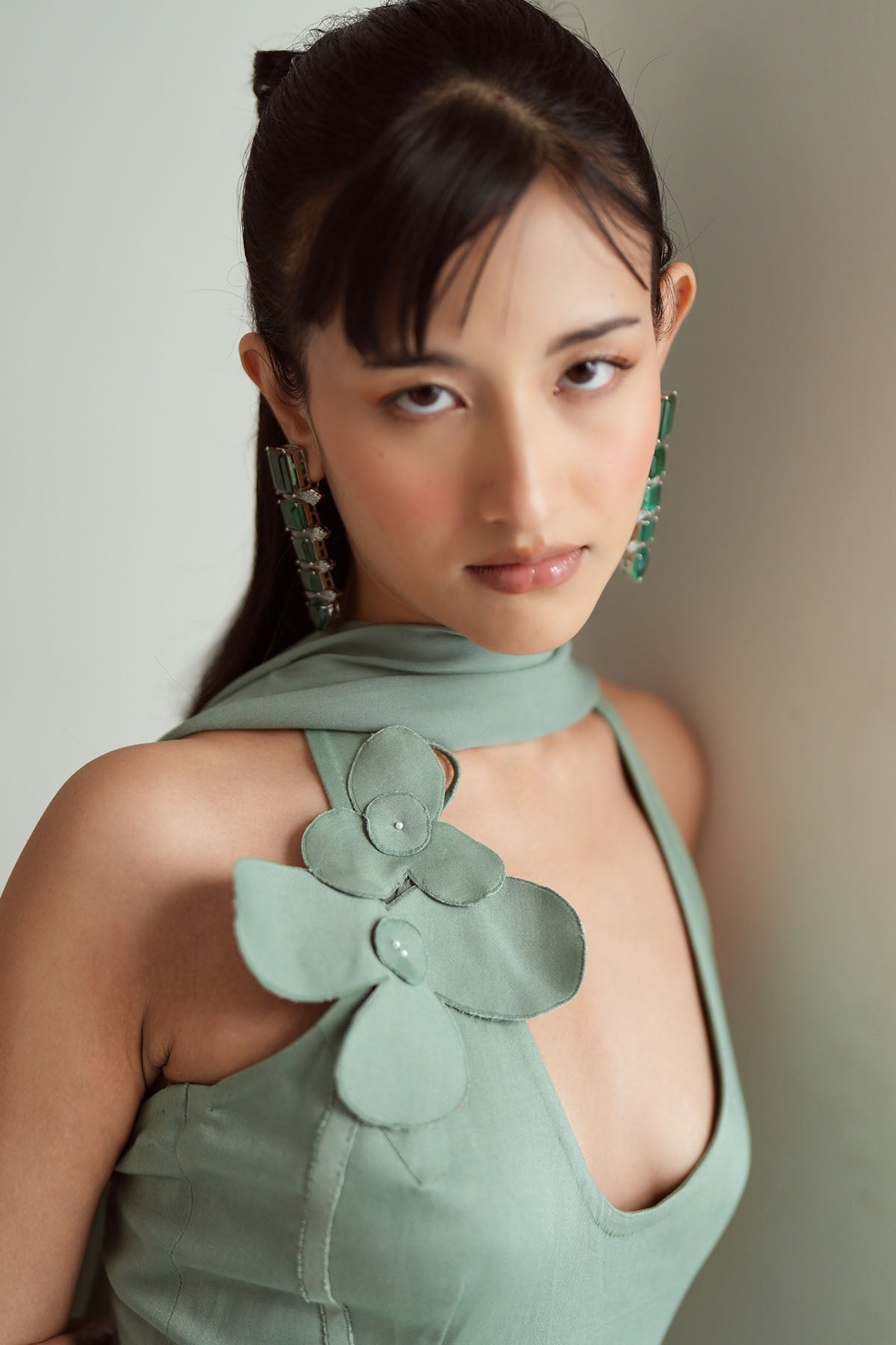 Dove Jade Green Gown