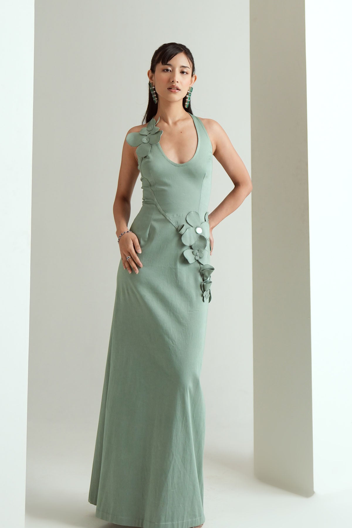 Dove Jade Green Gown