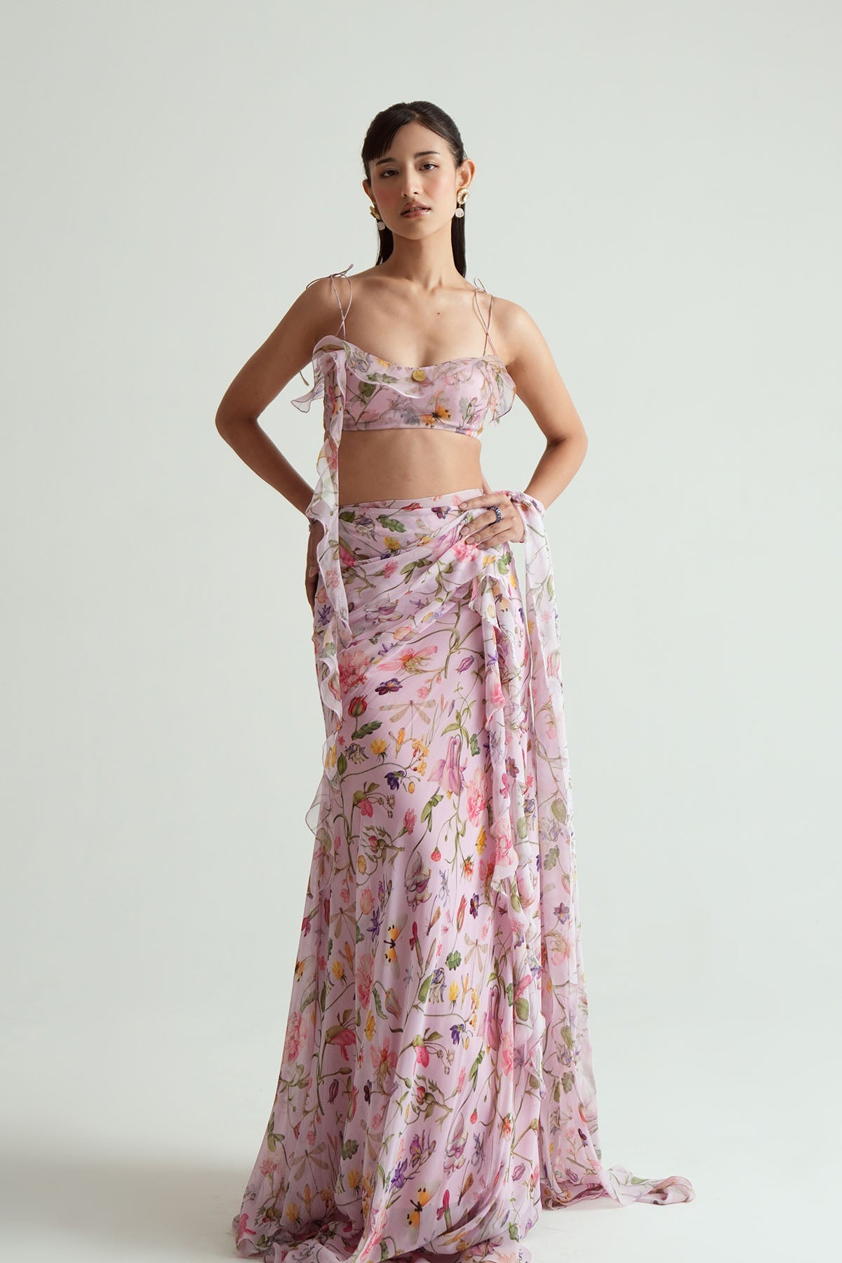 Eva Ruffled Saree
