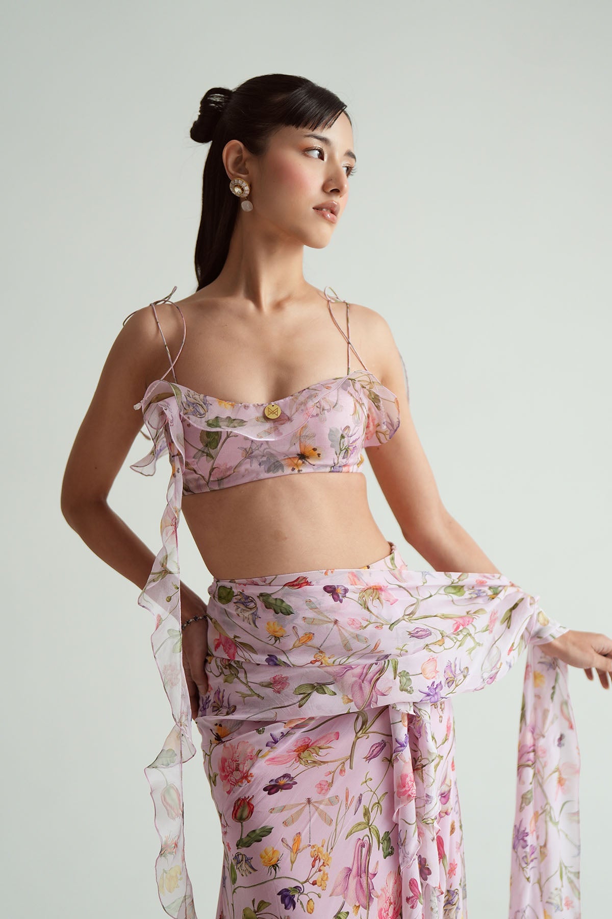 Eva Ruffled Saree