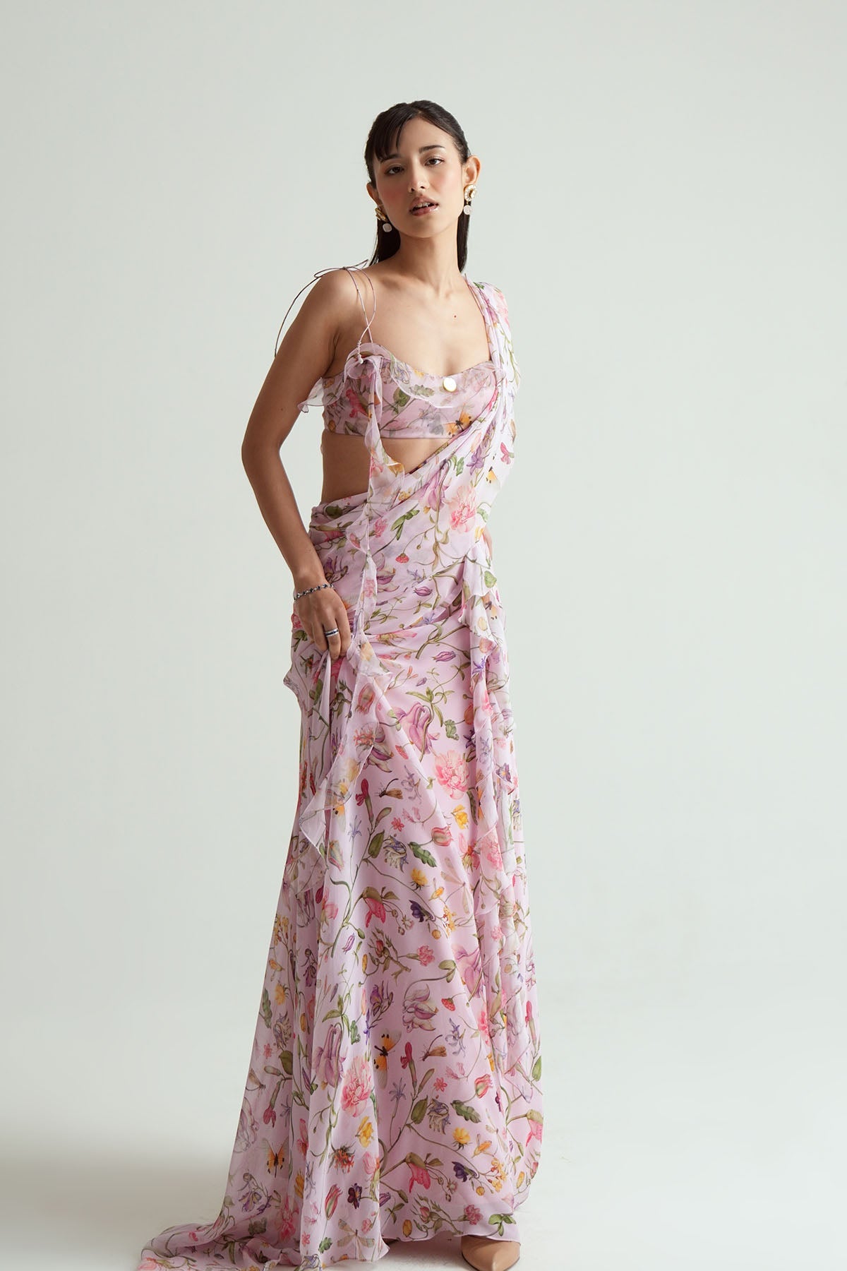 Eva Ruffled Saree