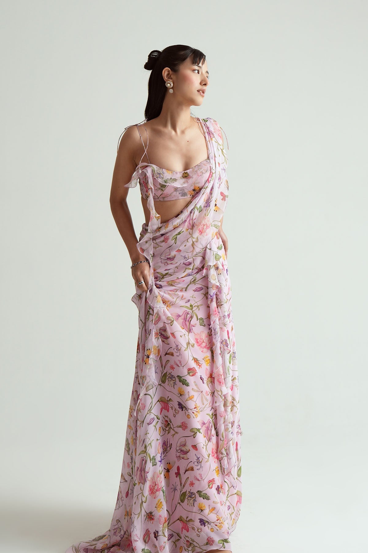 Eva Ruffled Saree
