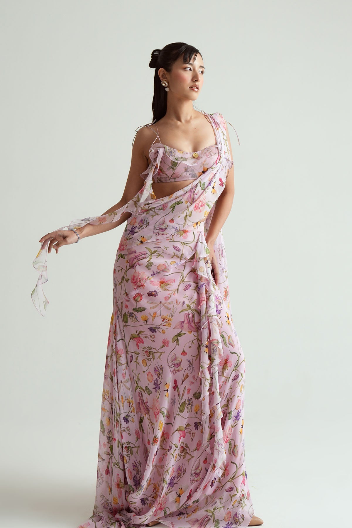 Eva Ruffled Saree