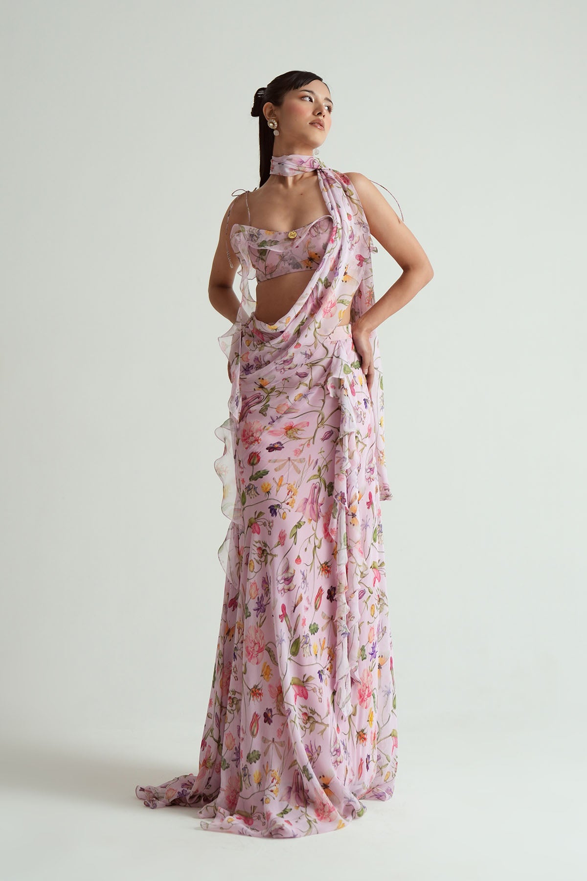 Eva Ruffled Saree