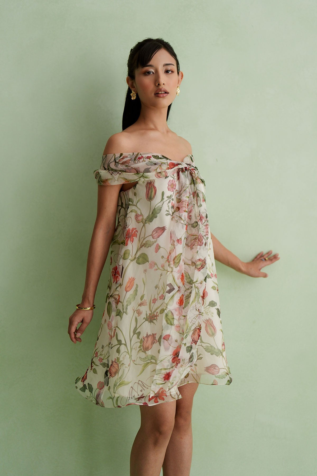Biscotti Off Shoulder Dress