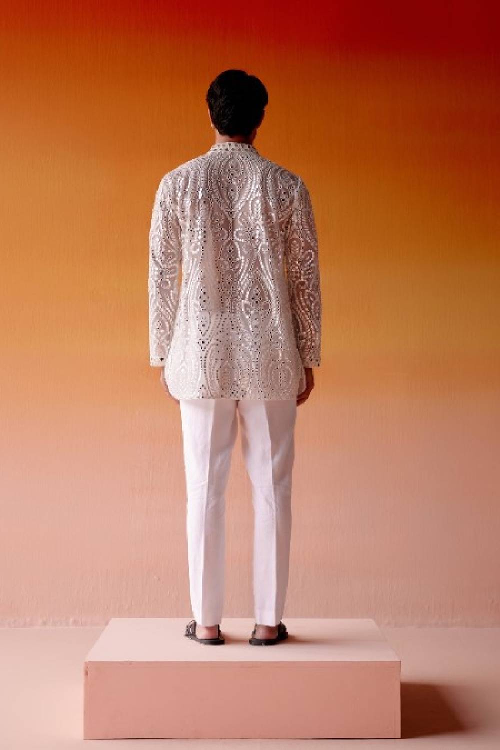 MIRRORWORK KURTA SHIRT WITH Straight Pants