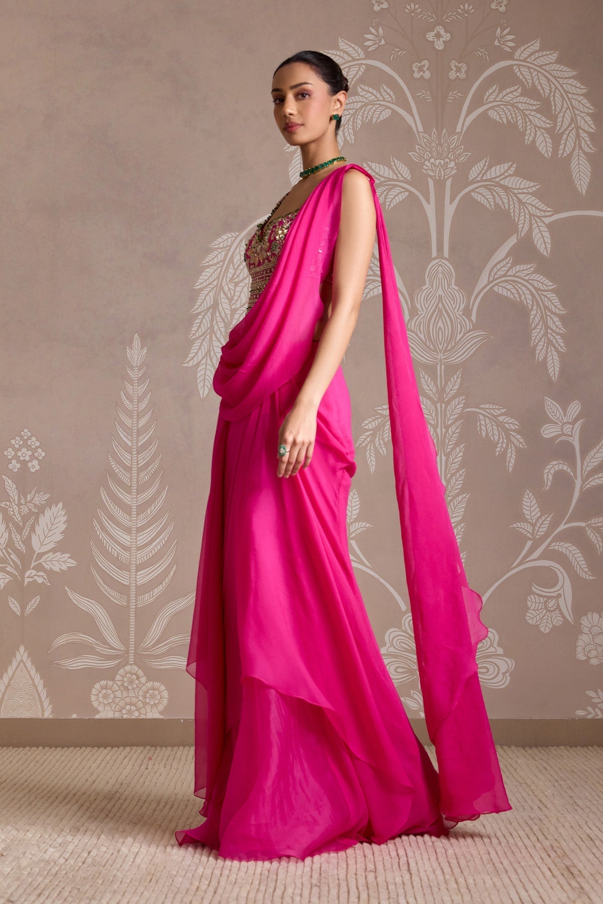 Knot Saree Set-RTS