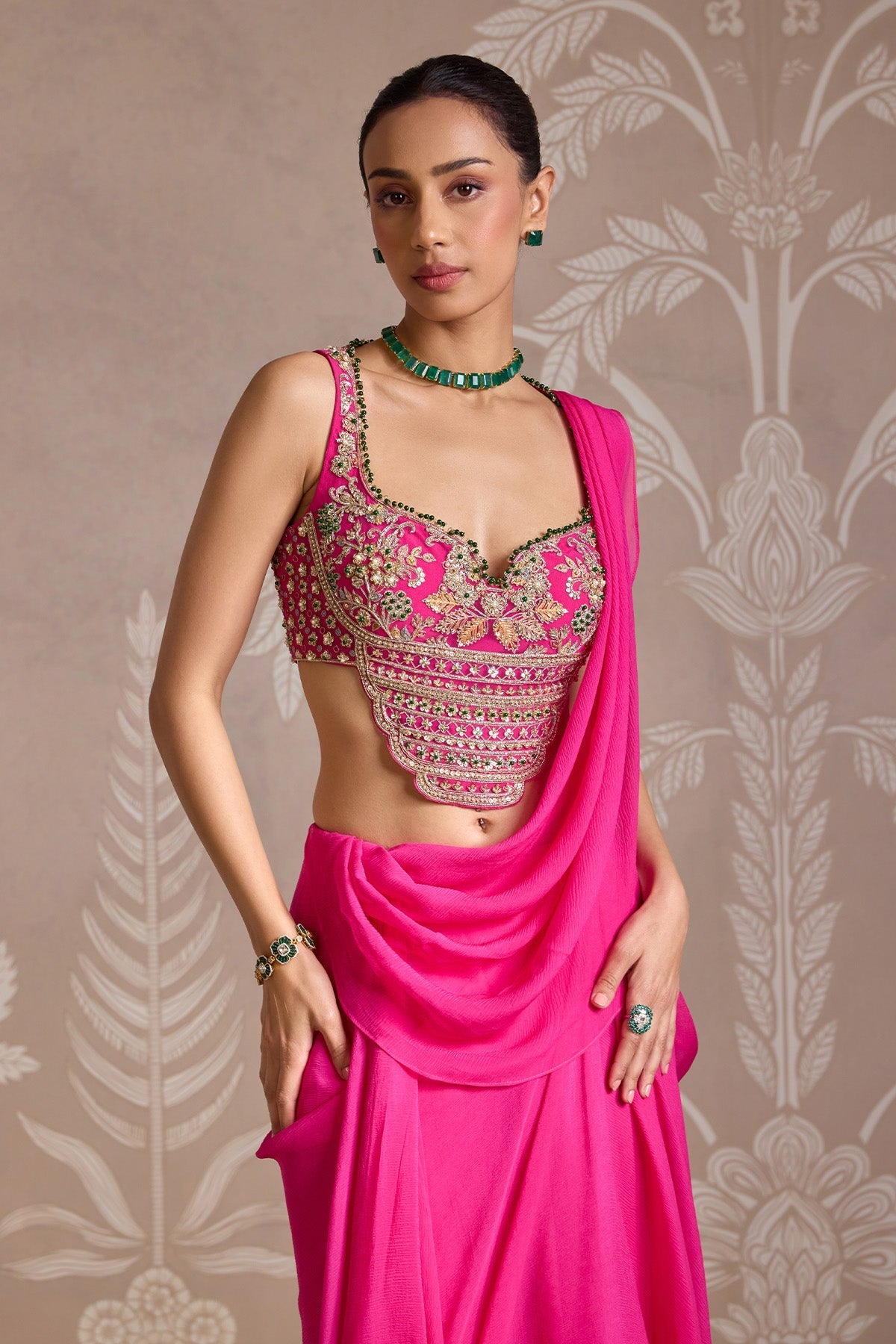 Knot Saree Set-RTS