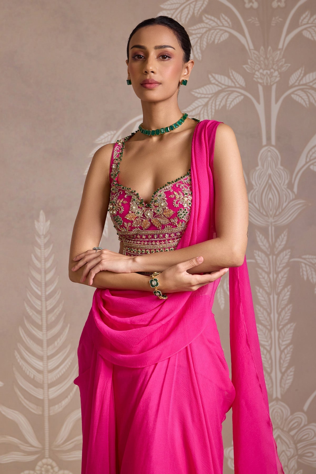 Knot Saree Set-RTS