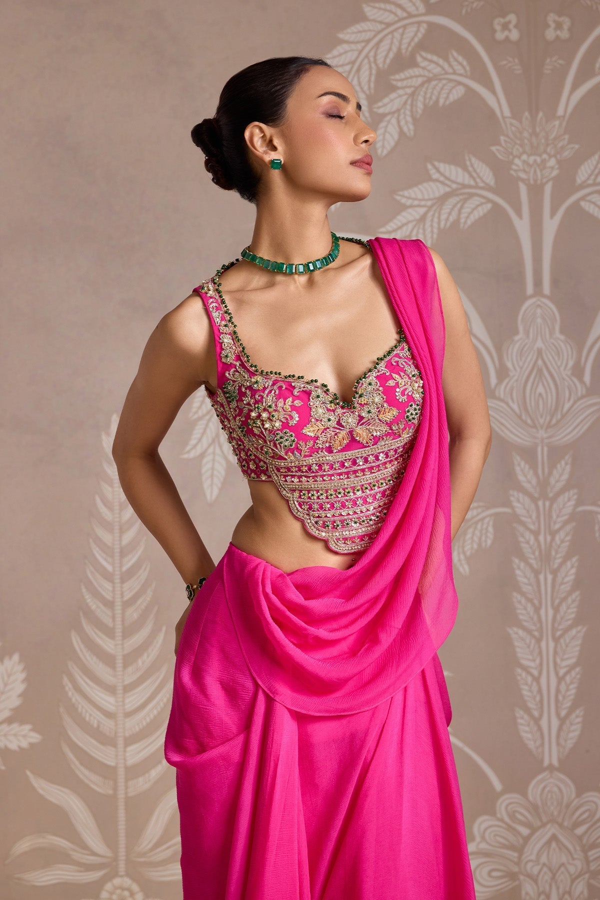 Knot Saree Set-RTS