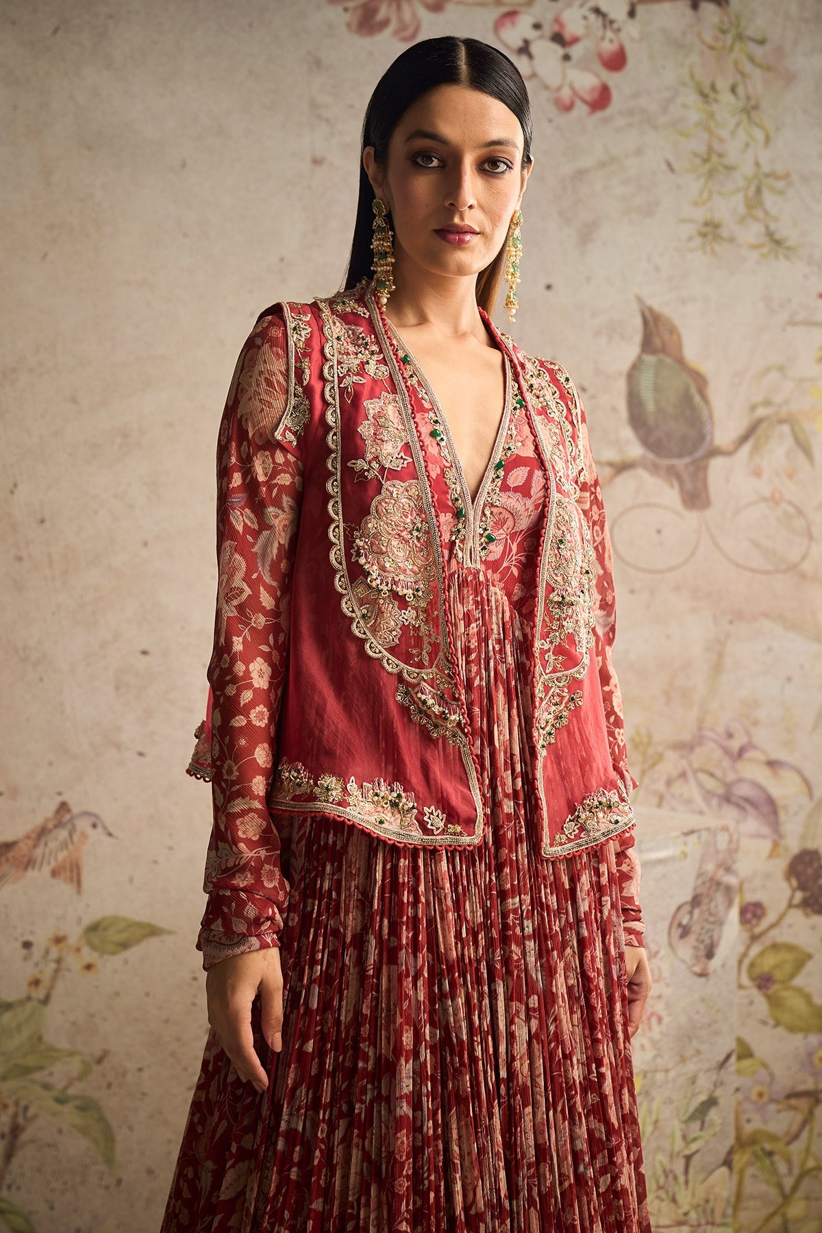 DAZZLE ANARKALI JACKET SET