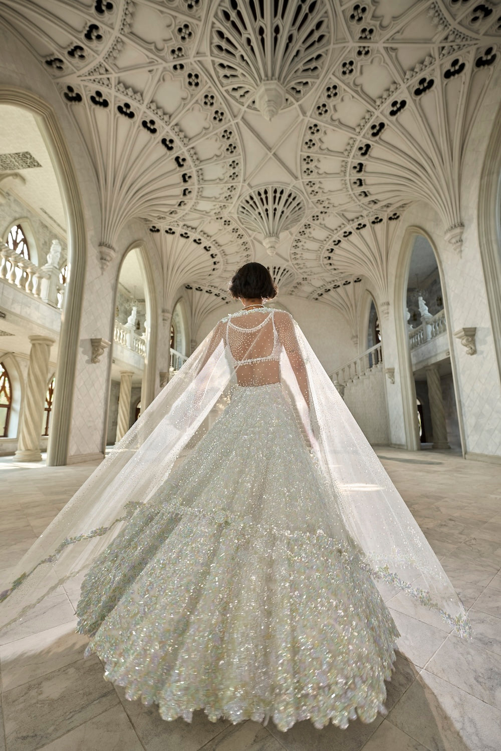 Multi-Coloured Sequin Lehenga Set