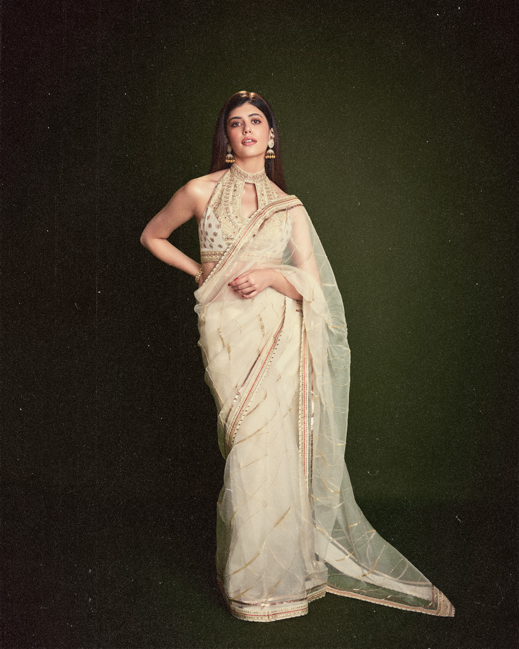 Sanjana Sanghi in Golconda Priyal saree set