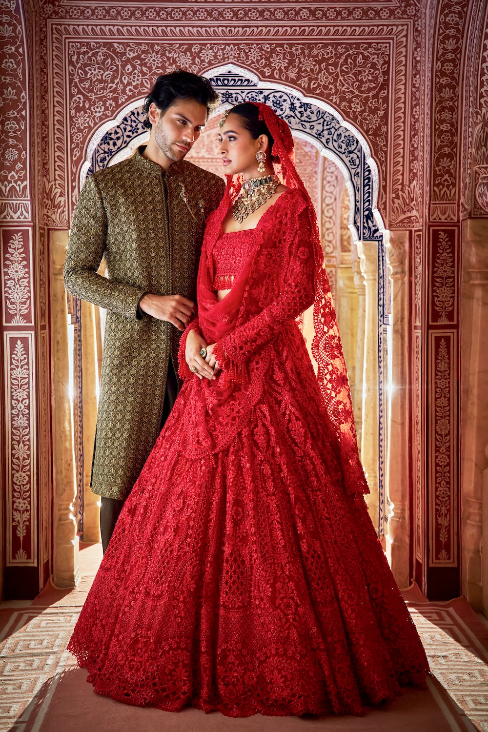 Red Lehenga Set