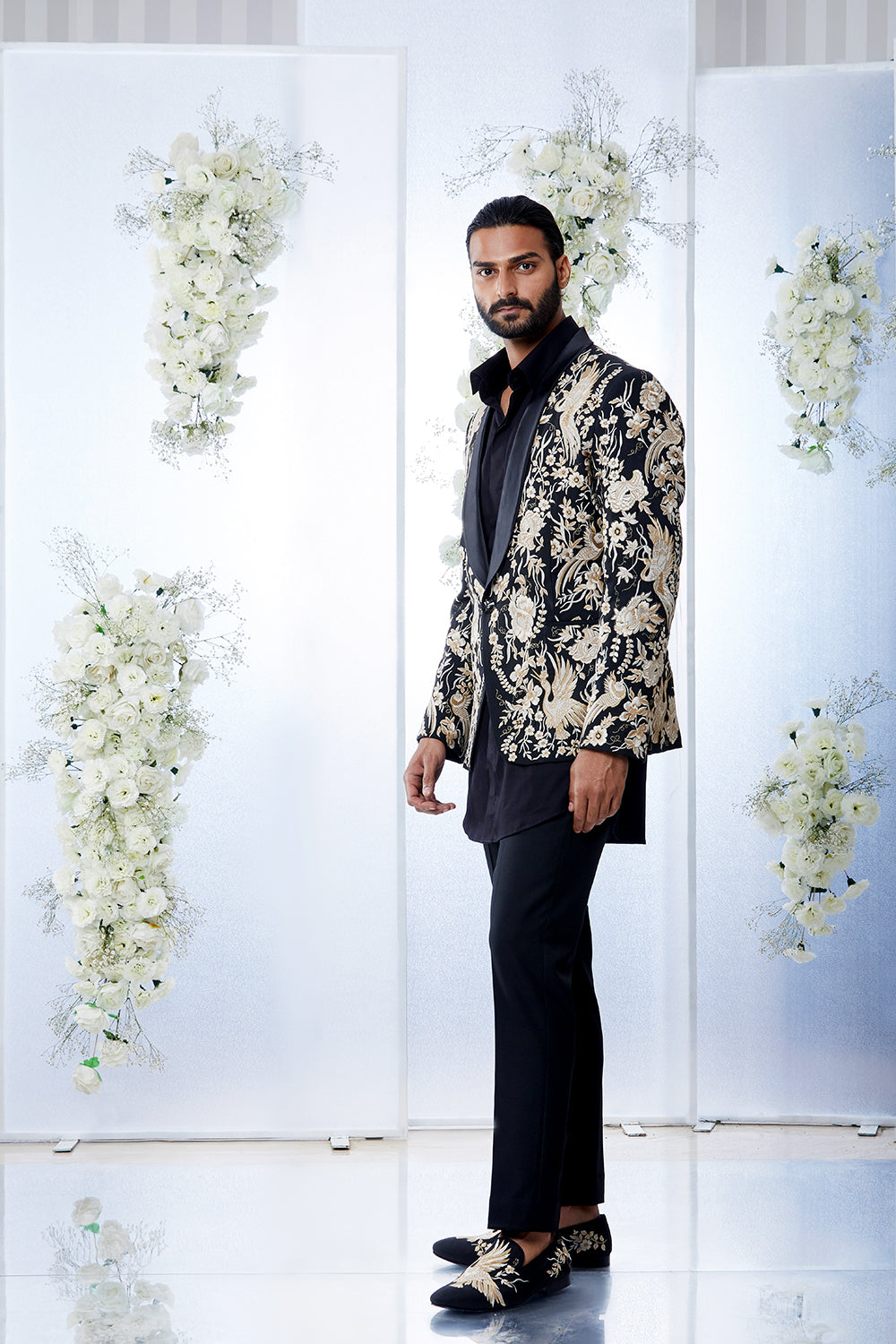 Ali Fazal in Shawl Lapel Tuxedo Set